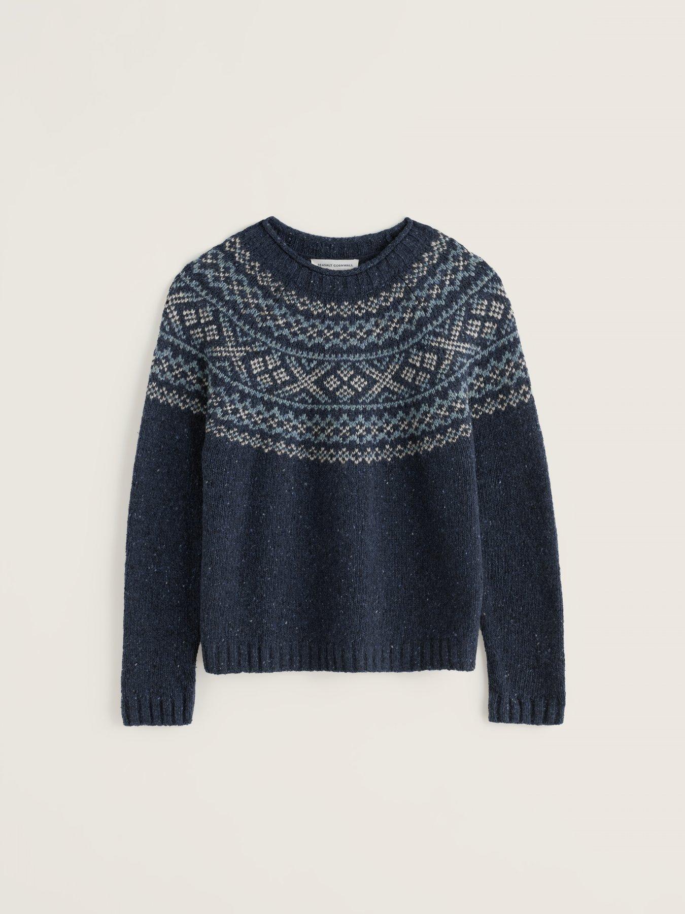 Image 4 of 5 of Seasalt Cornwall Womens Port Kinnis Merino Jumper - Navy