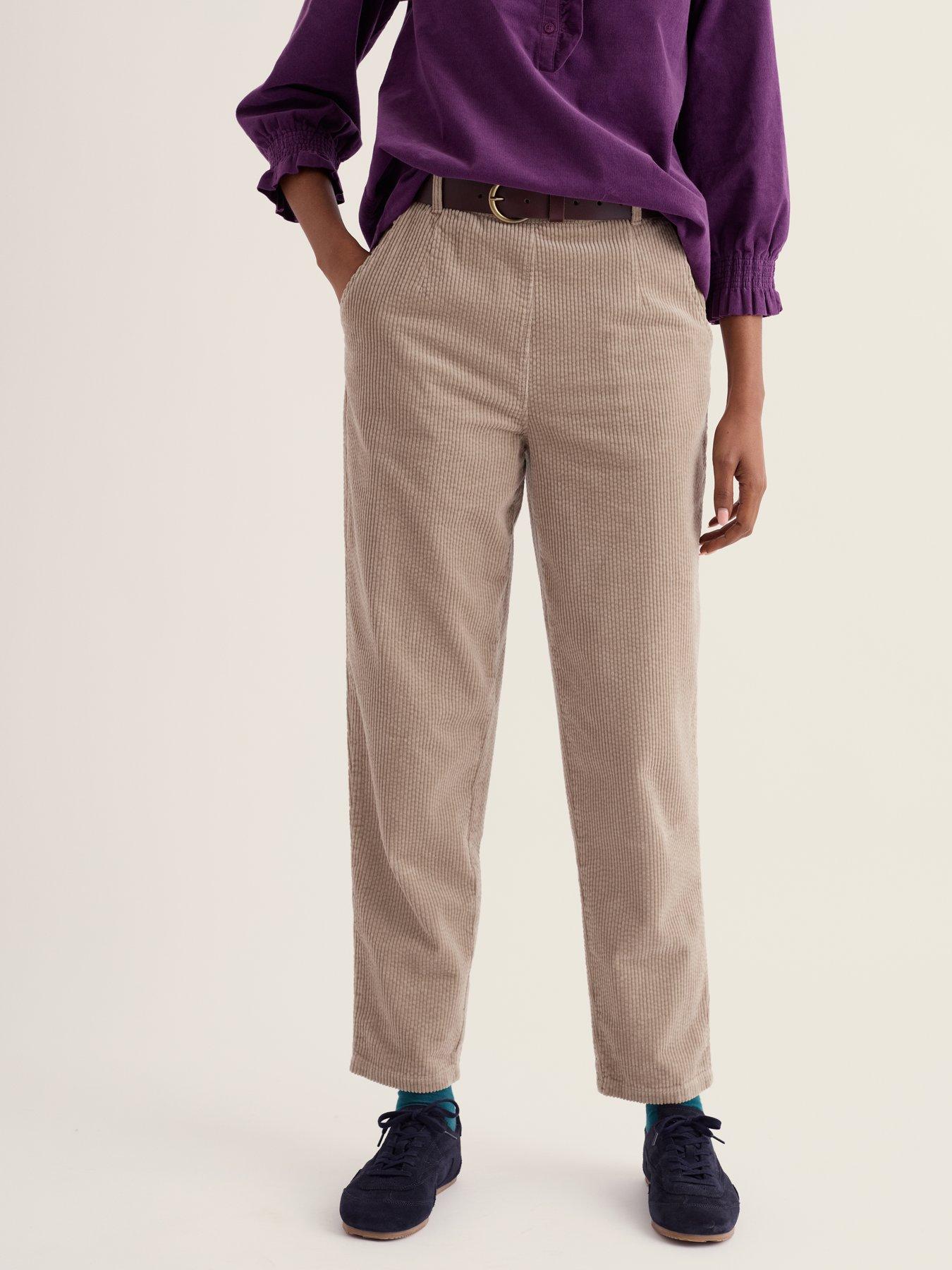 Image 1 of 5 of Seasalt Cornwall Womens Straight Leg Cord Trousers - Beige