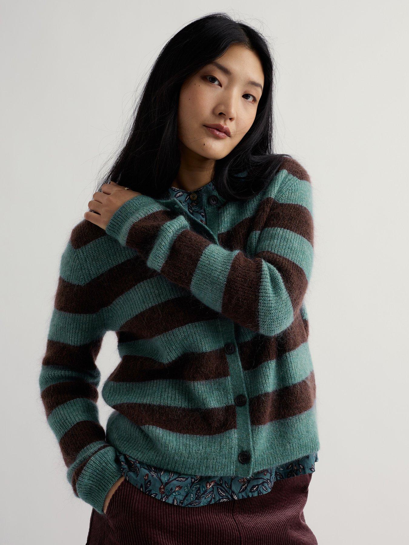 Image 1 of 5 of Seasalt Cornwall Burnished Light Knitted Cardigan - Multi