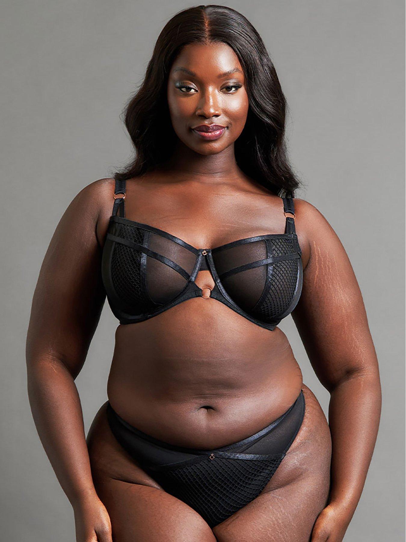Image 3 of 6 of Curvy Kate Scantilly By Curvy Kate Friction Thong - Black