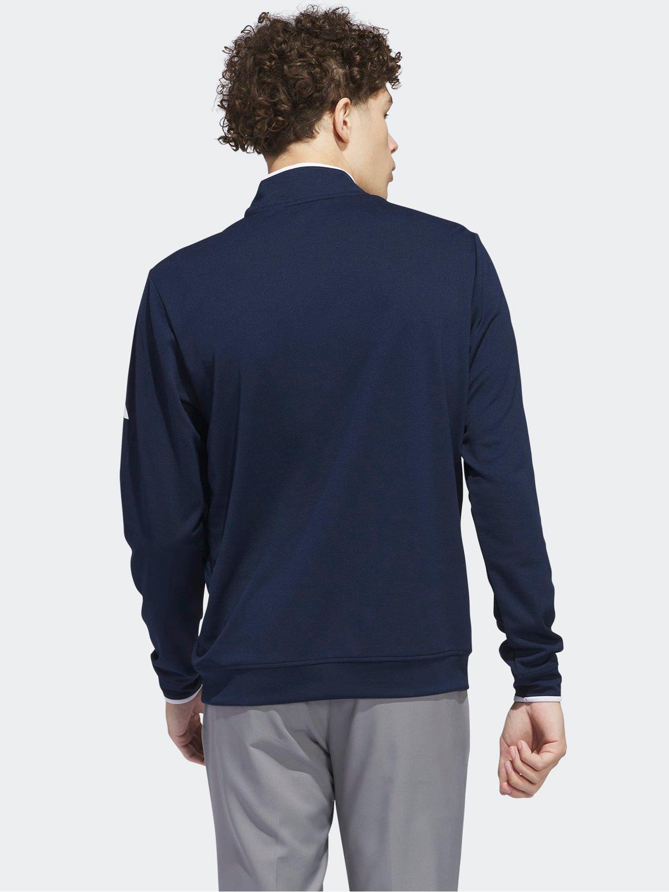 Image 2 of 5 of adidas Men's Lightweight Golf Half-Zip Top - Navy