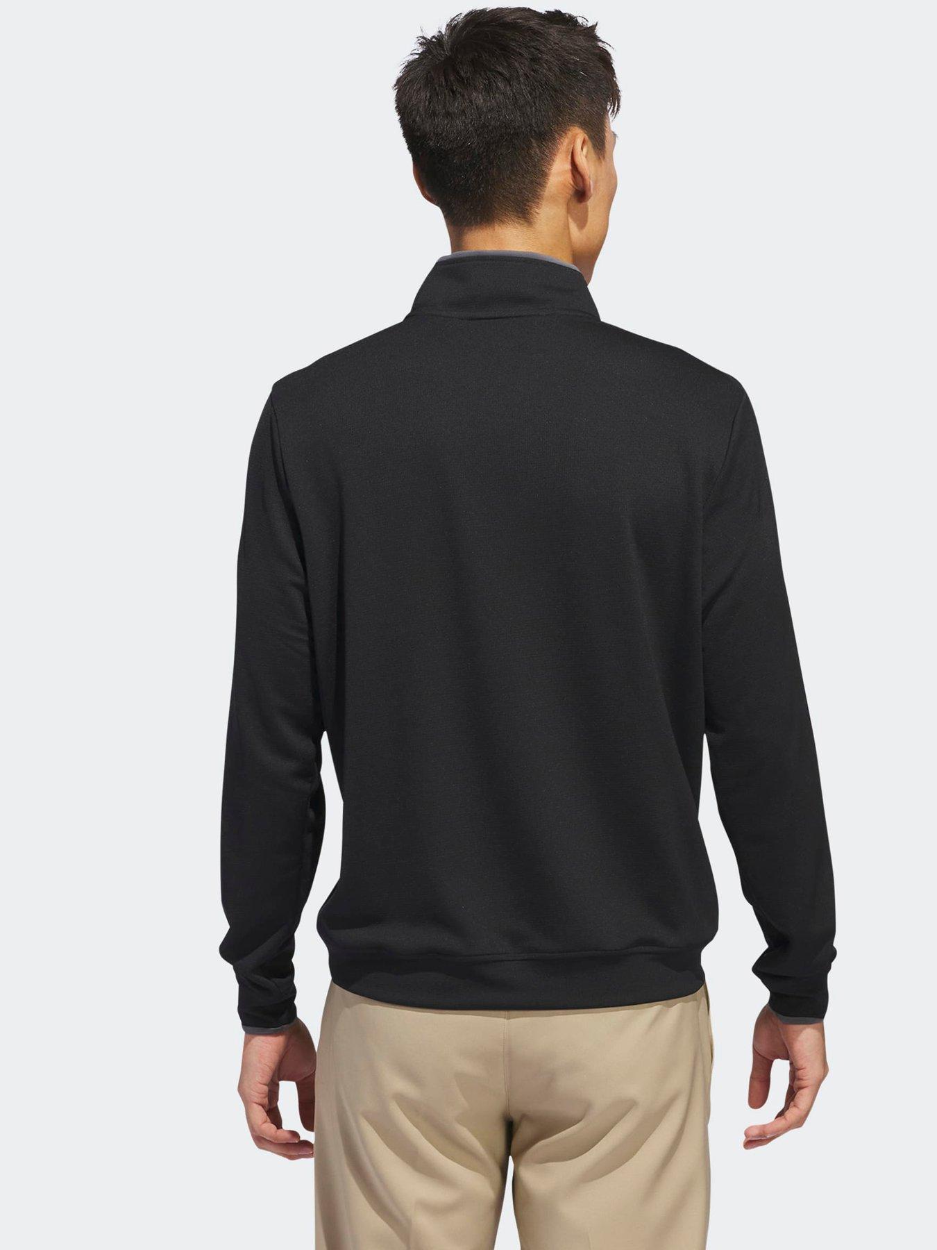 Image 2 of 4 of adidas Men's Lightweight Golf Half-Zip Top - Black