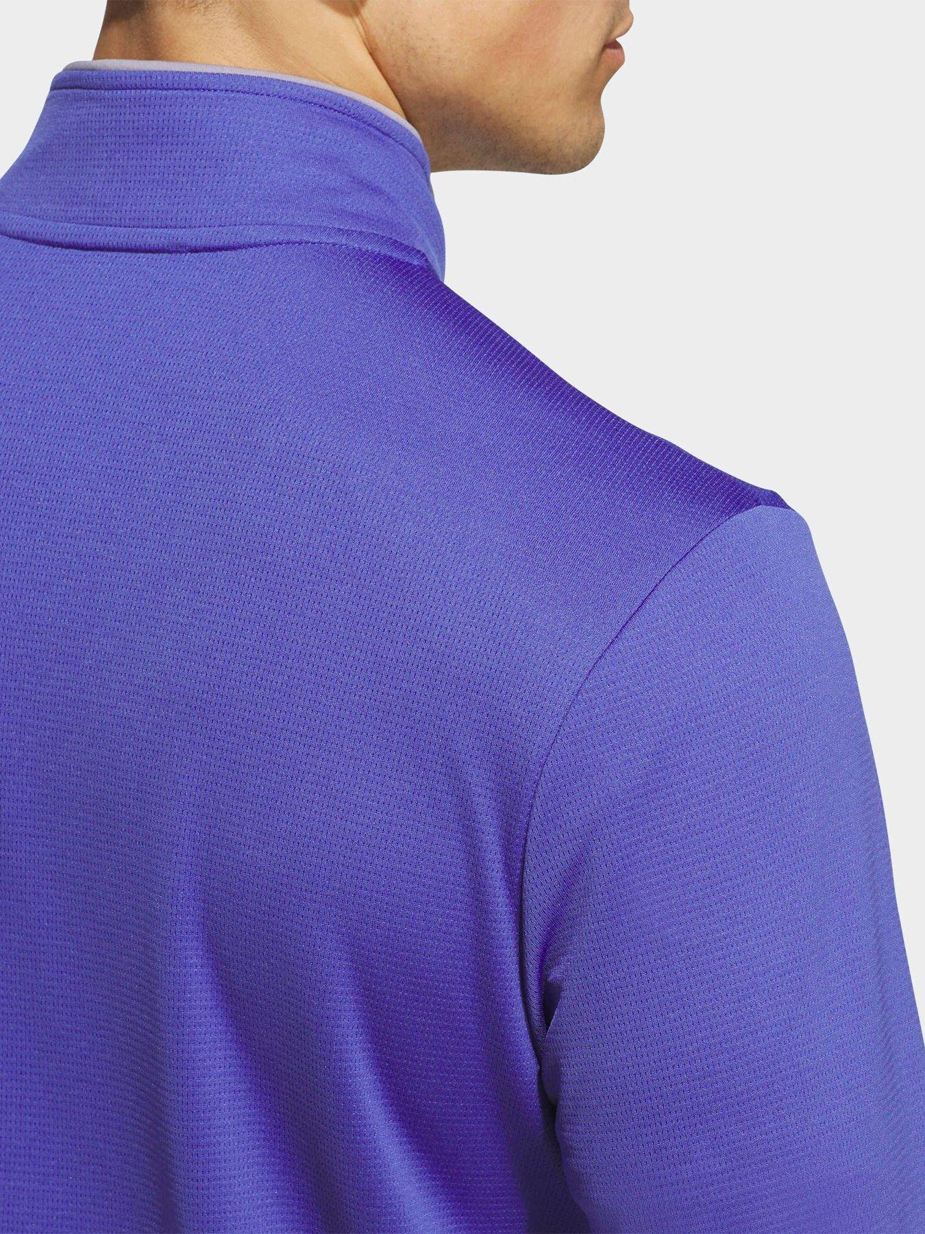 Image 5 of 5 of adidas Mens Golf Lightweight Quarter Zip - Indigo