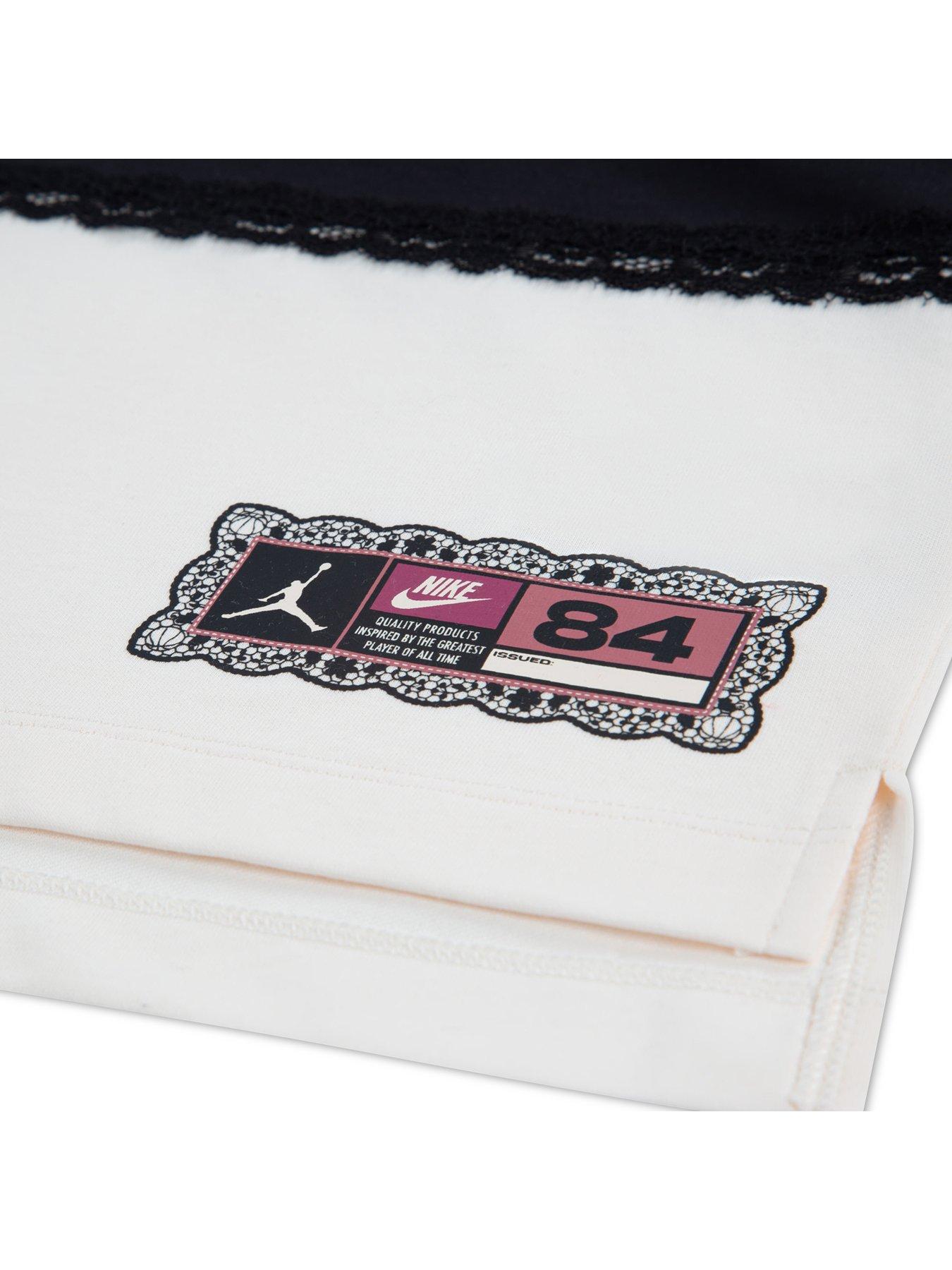 Image 4 of 4 of Jordan Junior "She's An Allstar" Rugby Top - Off White