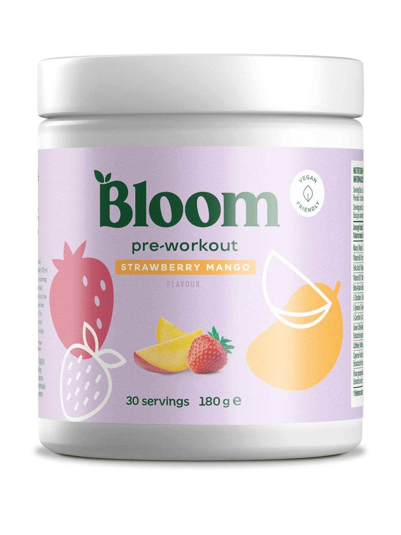 Image 1 of 3 of Bloom Bloom Pre-Workout - Strawberry Mango - 186g