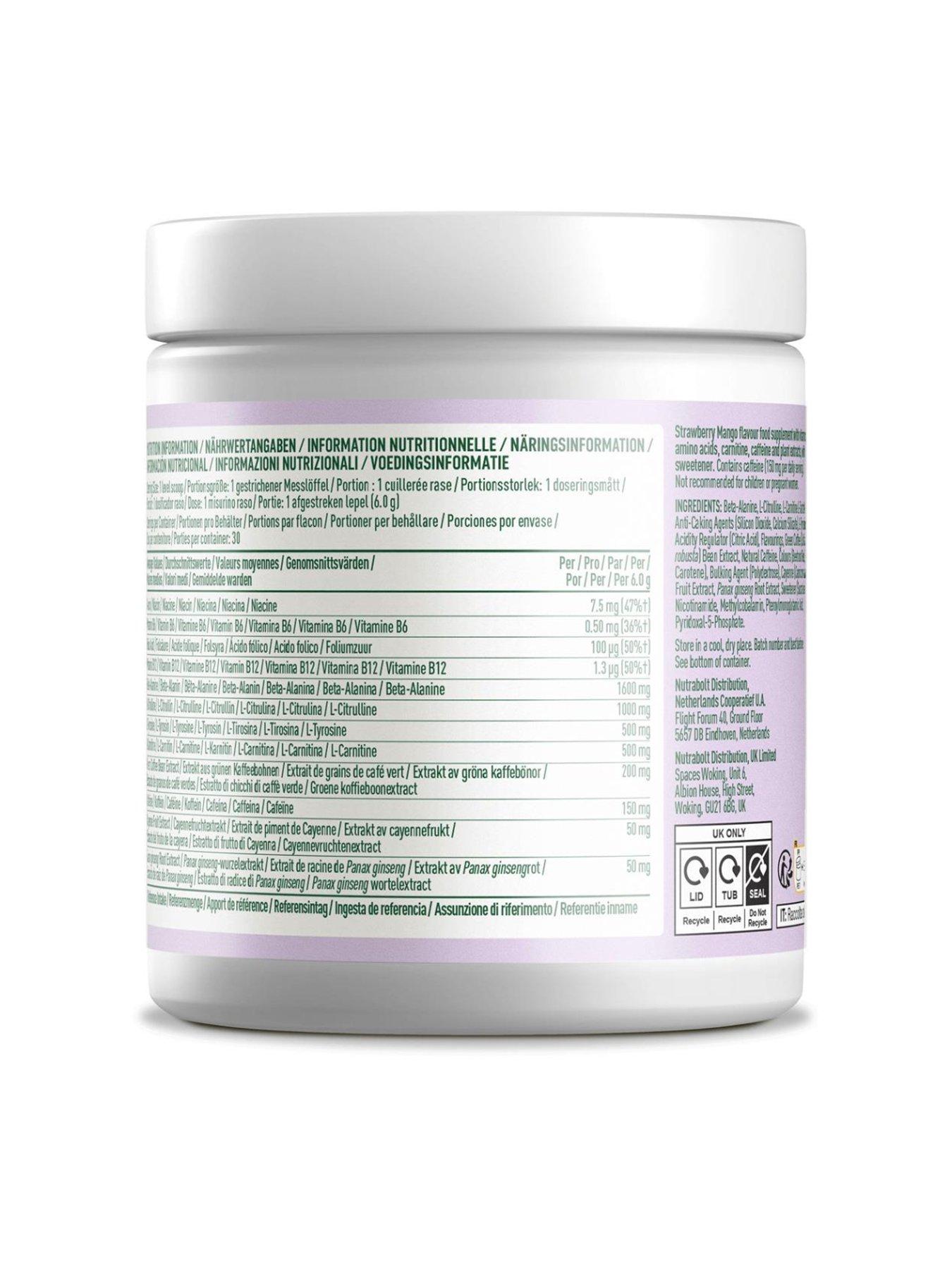 Image 3 of 3 of Bloom Bloom Pre-Workout - Strawberry Mango - 186g