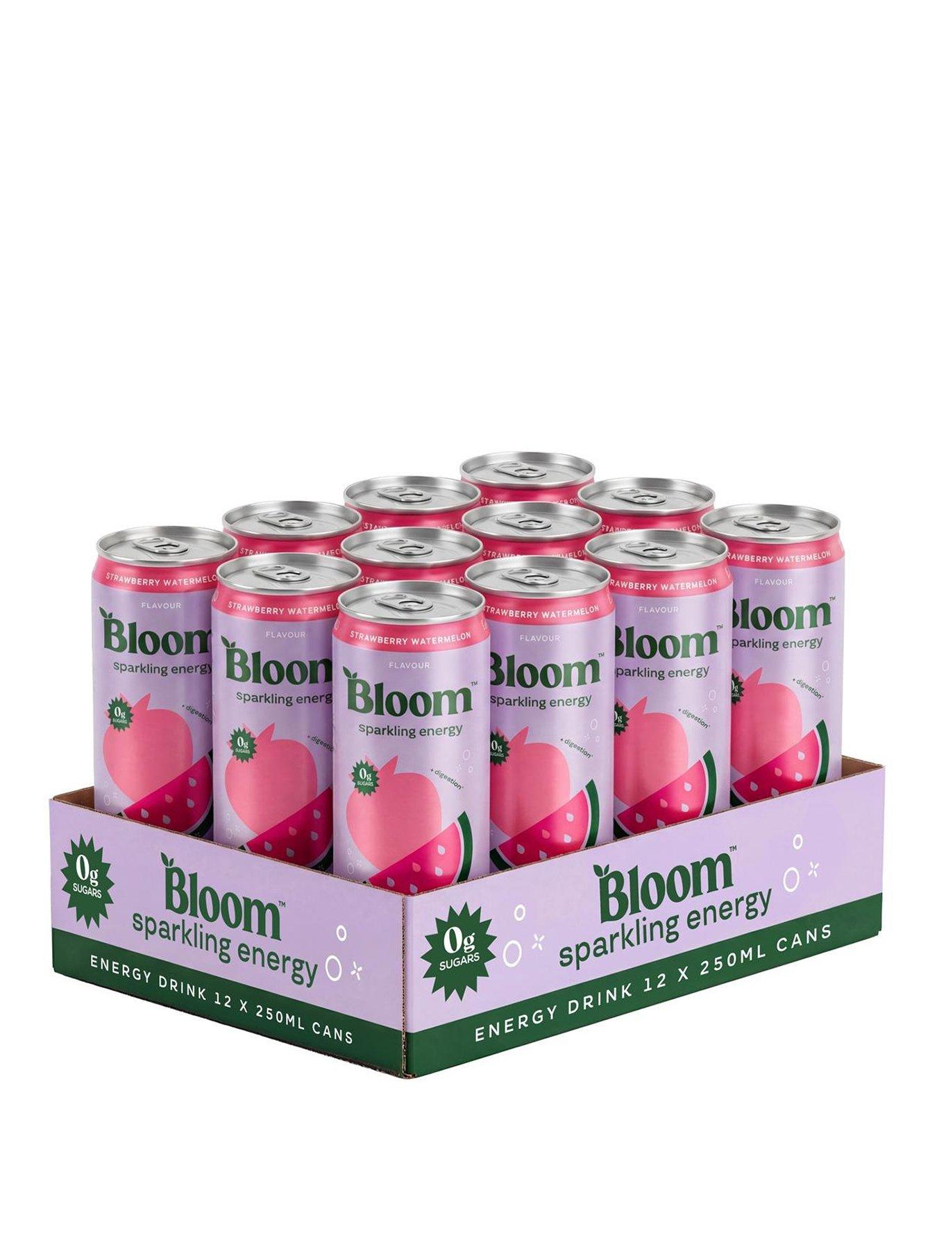 Bloom Sparkling Energy Drink - Strawberry Watermelon - 12 x 250ml