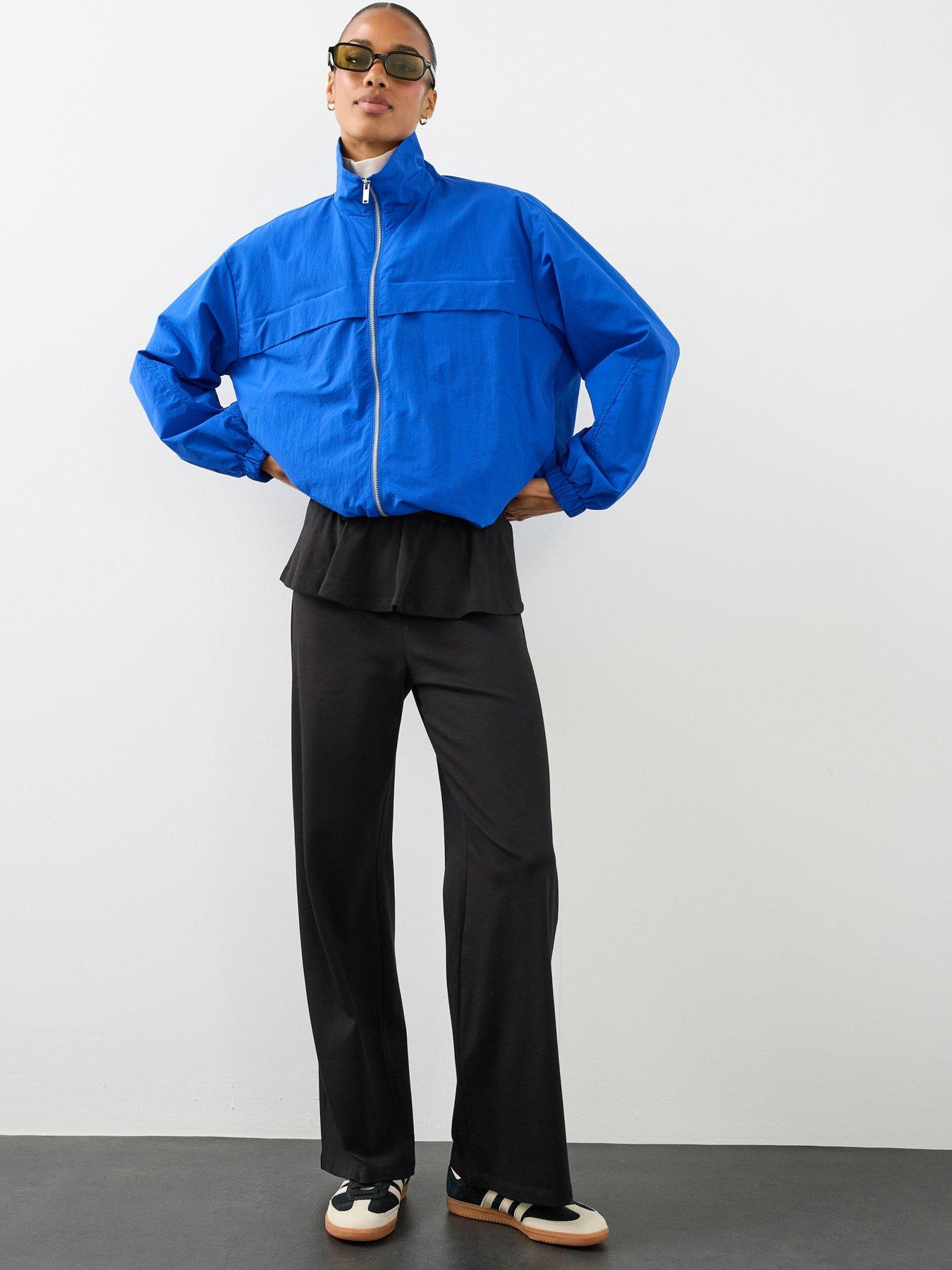 Image 1 of 6 of The Very Collection Frill Wide Leg Trouser&nbsp;- Black
