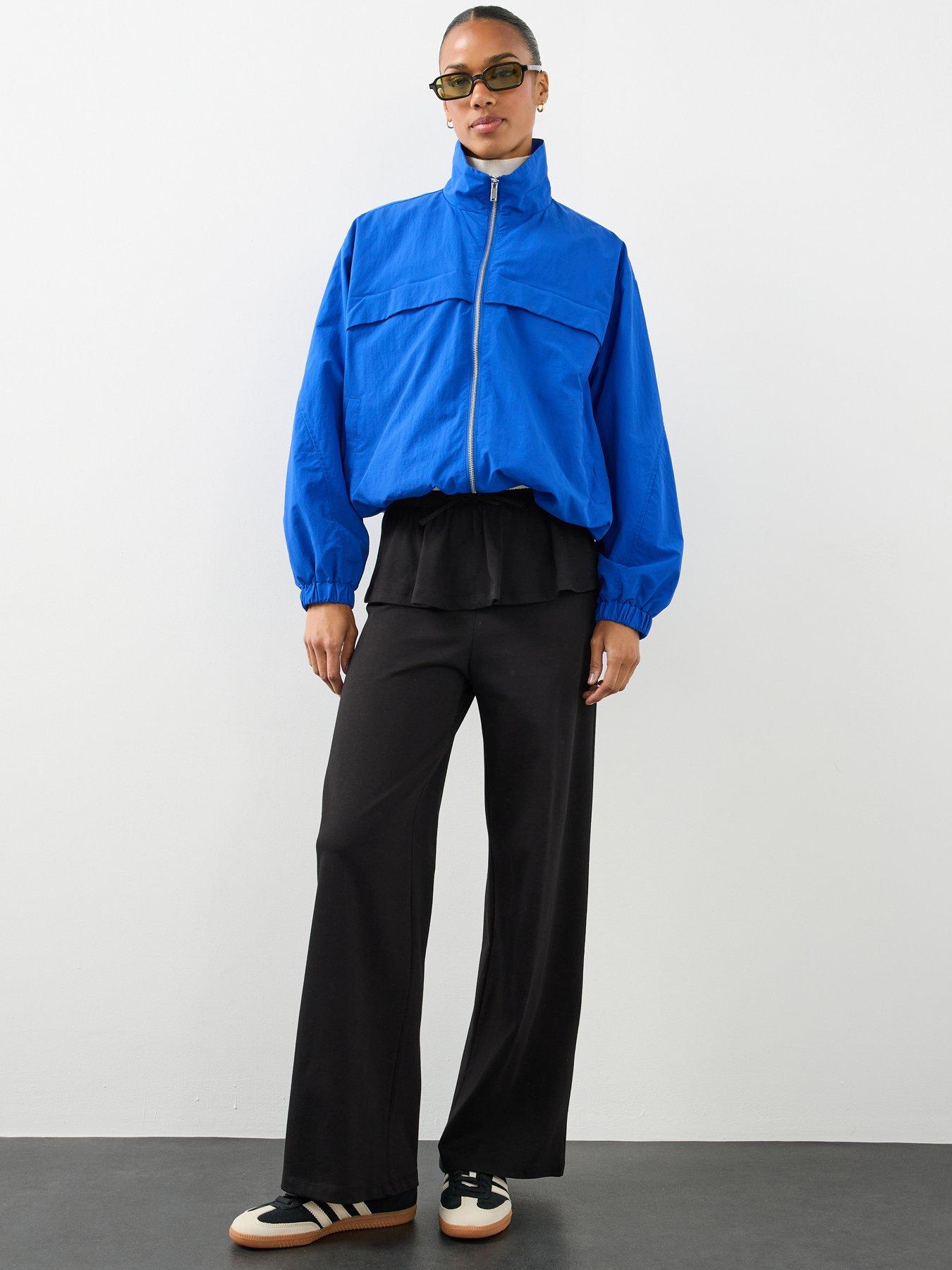 Image 3 of 6 of The Very Collection Frill Wide Leg Trouser&nbsp;- Black