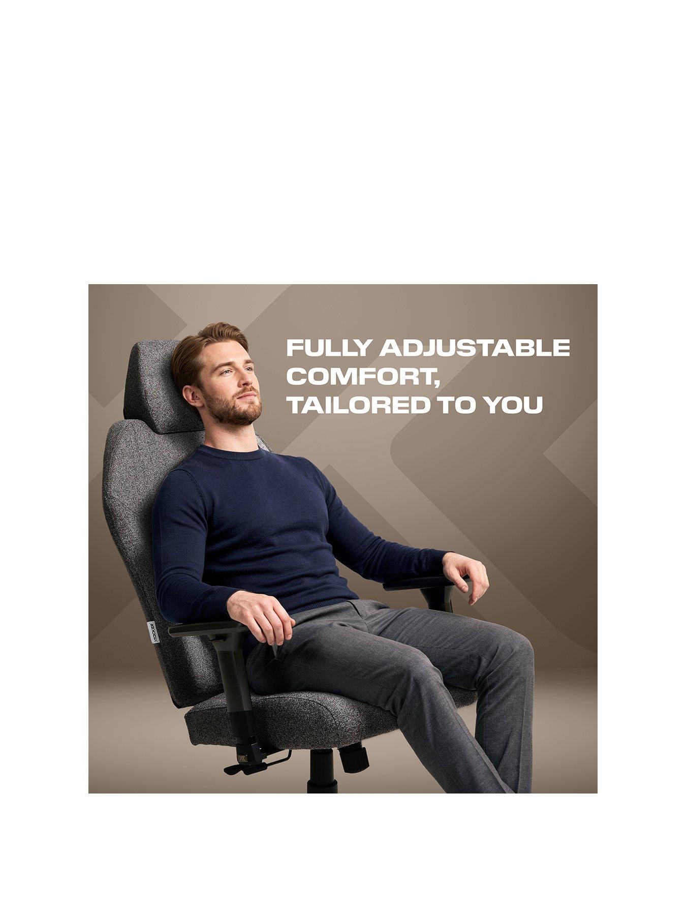 Image 2 of 7 of X Rocker Elara Executive Office Chair - Grey Marl