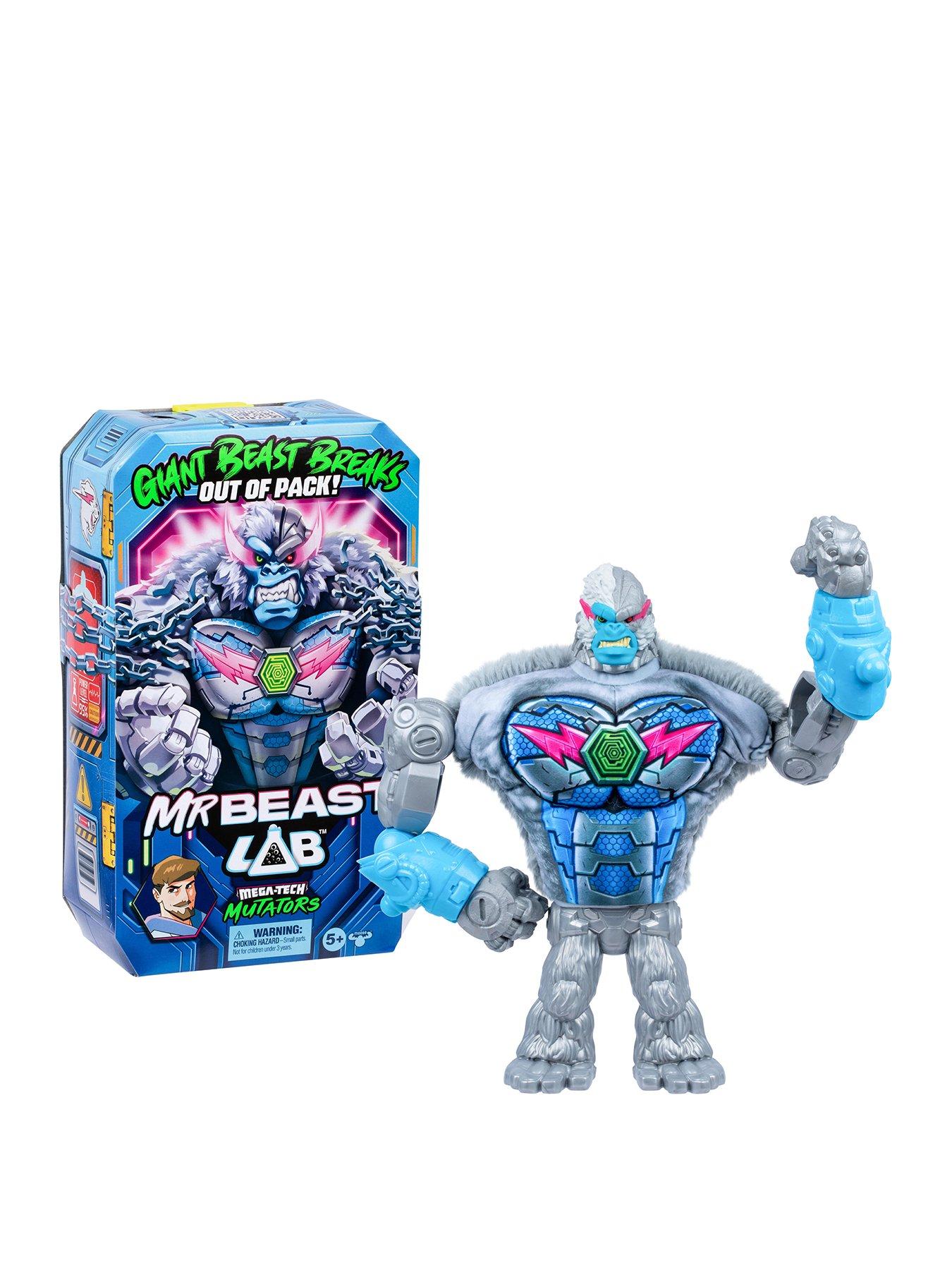 Image 1 of 7 of MR BEAST Lab Mega-Tech Mutator Breakout Silver-Byte Action Figure