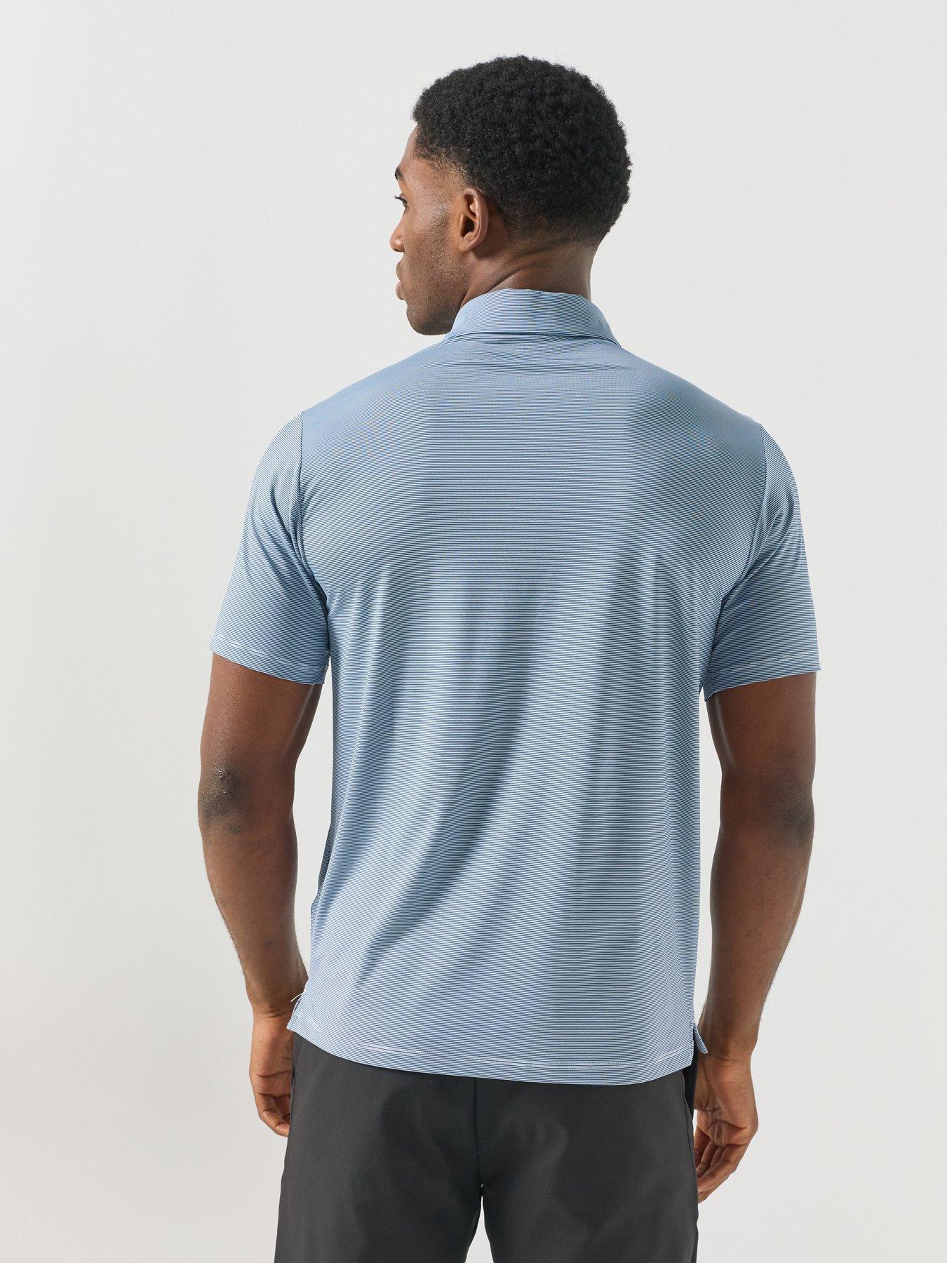 Image 2 of 5 of Lyle & Scott Golf Mens Golf Microstripe Polo - Navy