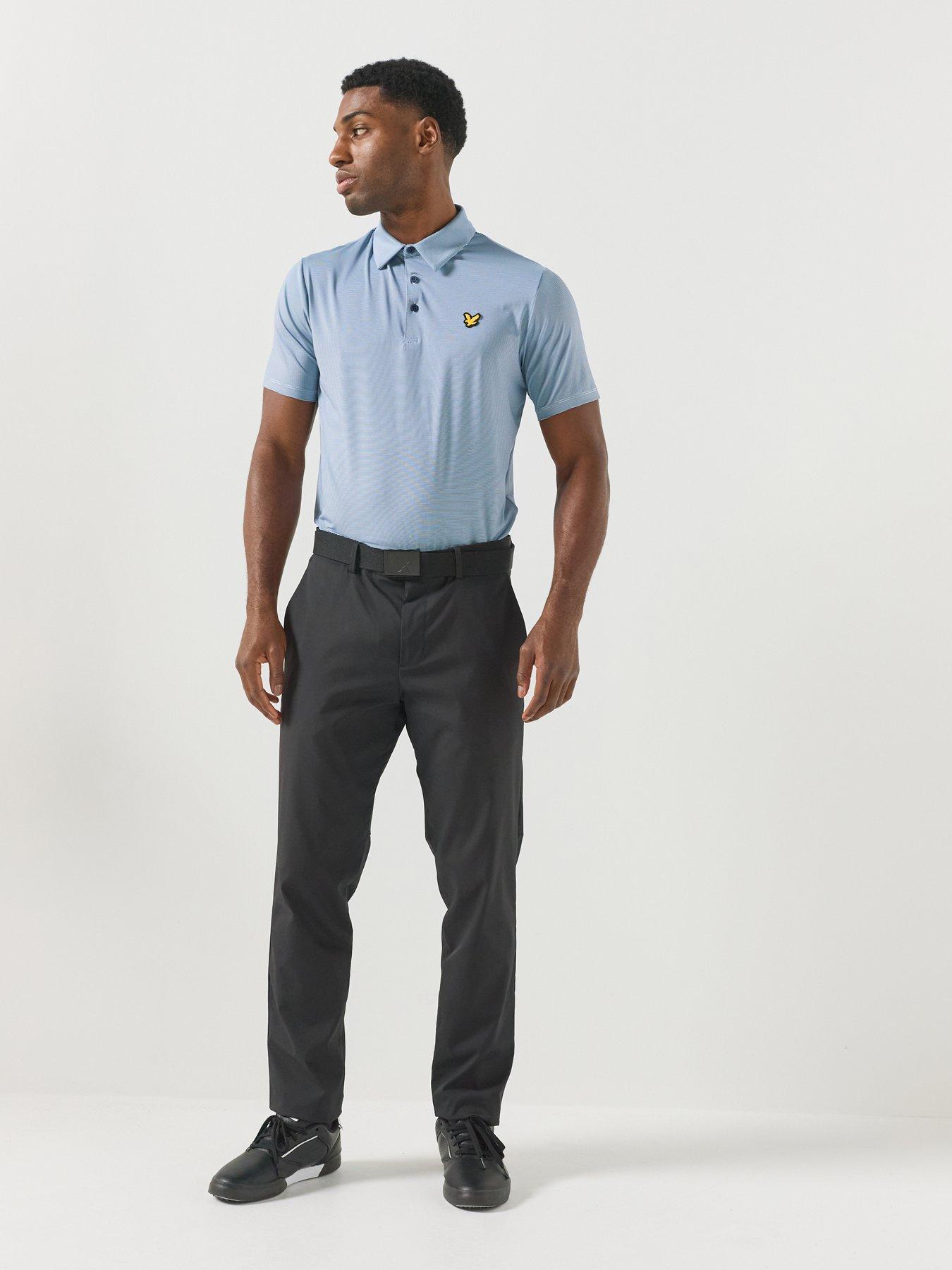 Image 3 of 5 of Lyle & Scott Golf Mens Golf Microstripe Polo - Navy