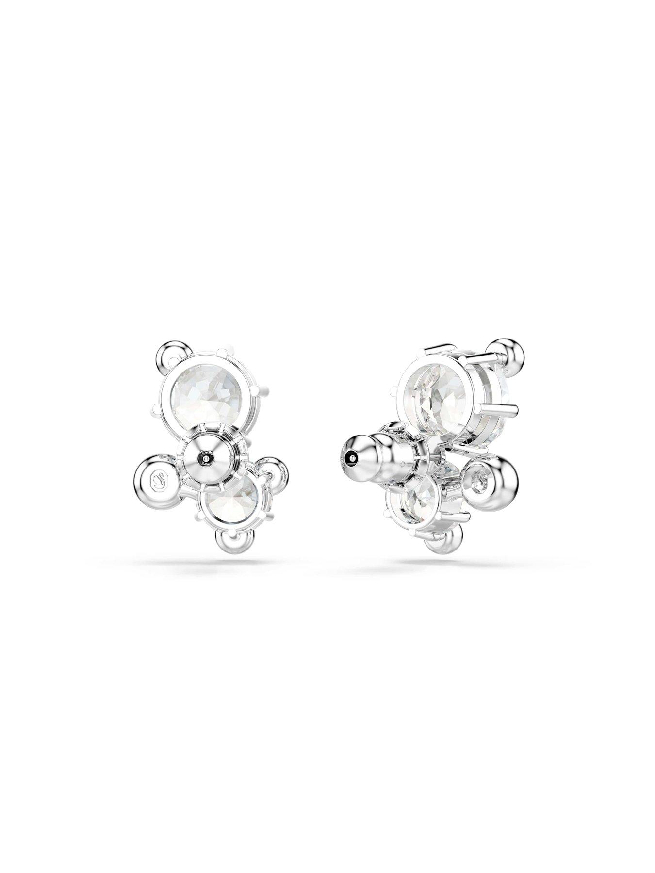 Image 5 of 5 of Swarovski Constella Stud Earrings - Silver