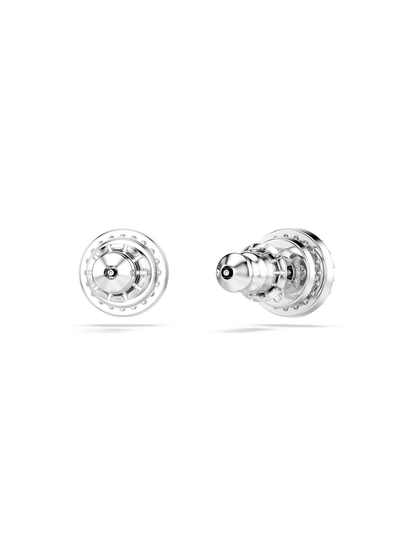 Image 4 of 5 of Swarovski Una Angelic Stud Earrings - Silver