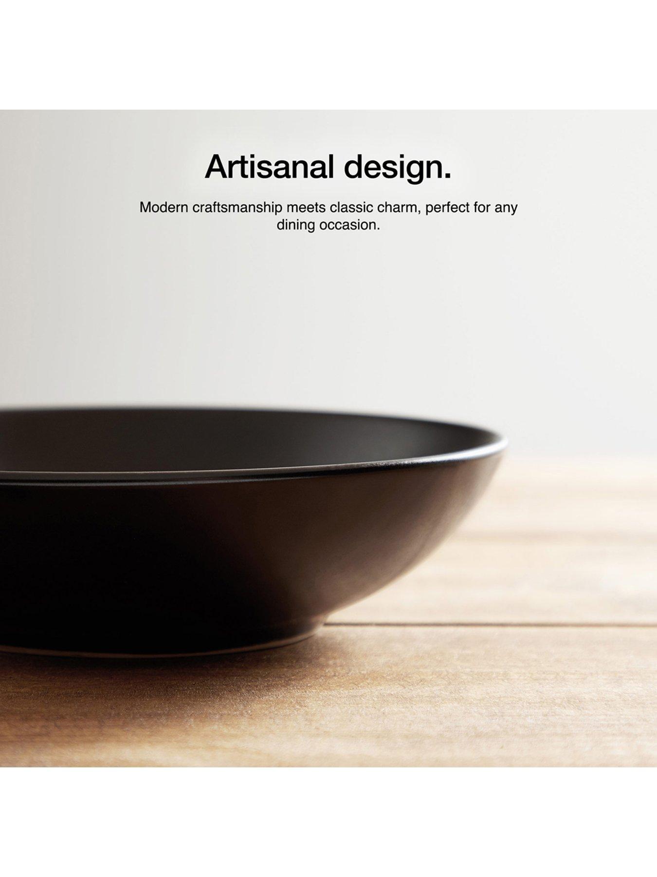 Image 6 of 6 of Vonshef Matte Black Dinner Set - 16pc