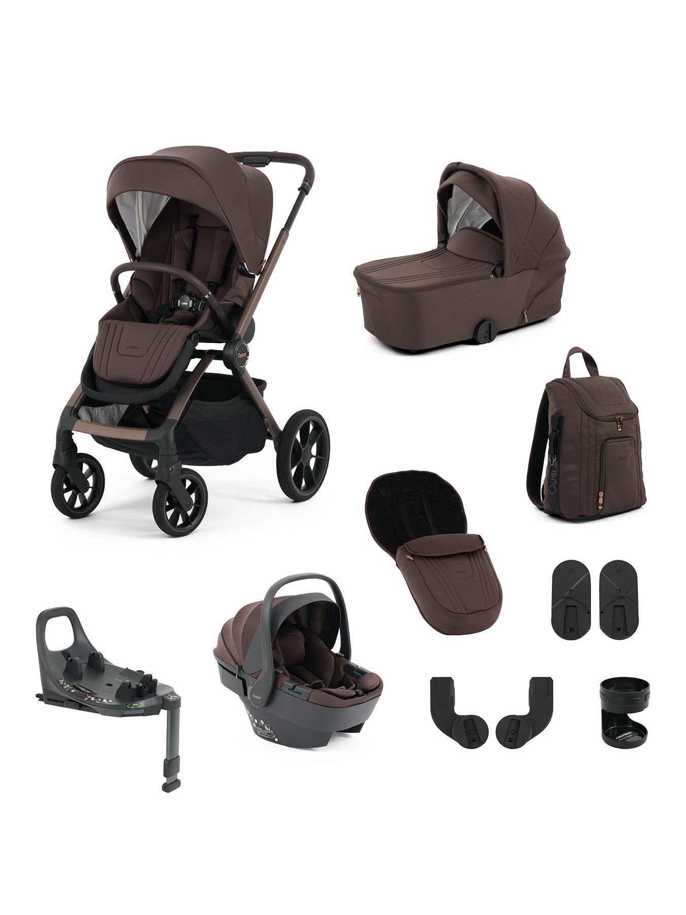 Oyster Oyster Vee Pushchair 360 Spin Bundle - Chocolate