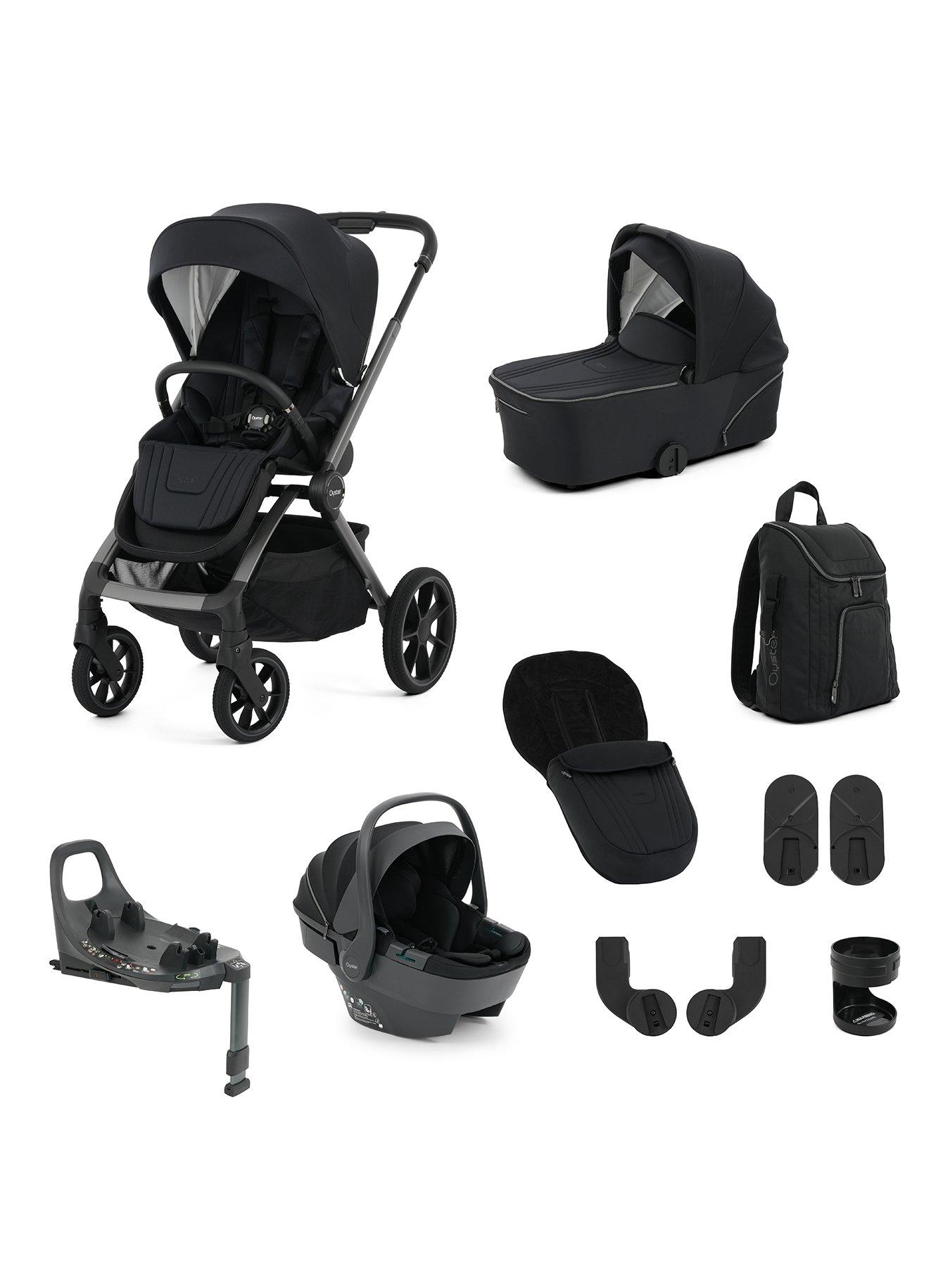 Image 1 of 7 of Oyster Vee Pushchair 360 Spin Bundle - Liquorice