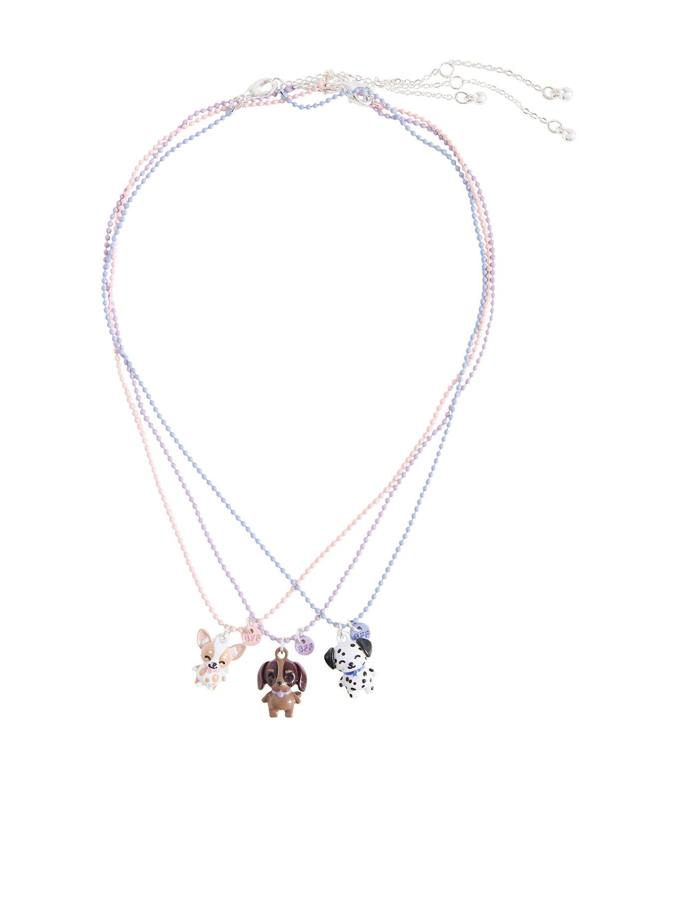 Mango Girls 3 Pack Dog Necklaces - Purple