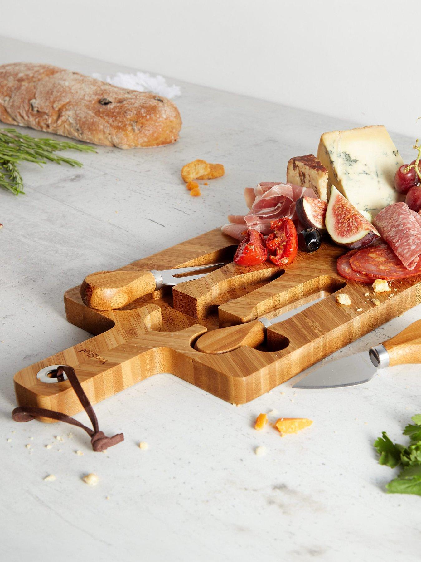 Image 1 of 7 of Vonshef Herringbone Cheese Board Set