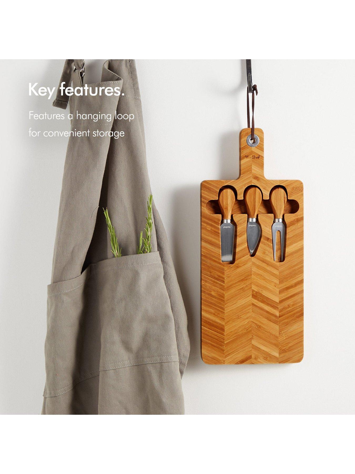 Image 4 of 7 of Vonshef Herringbone Cheese Board Set