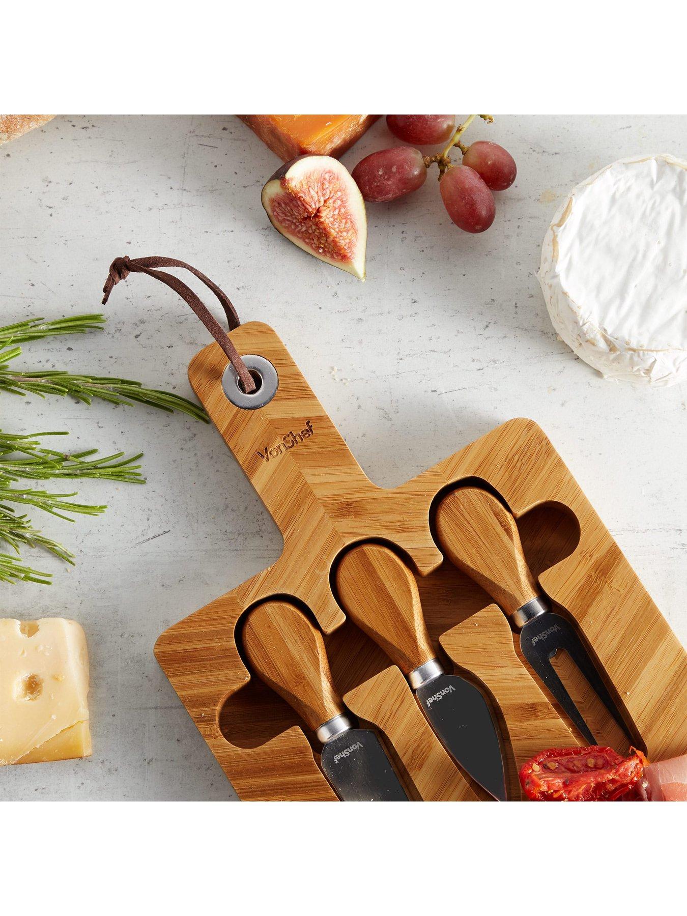 Image 7 of 7 of Vonshef Herringbone Cheese Board Set