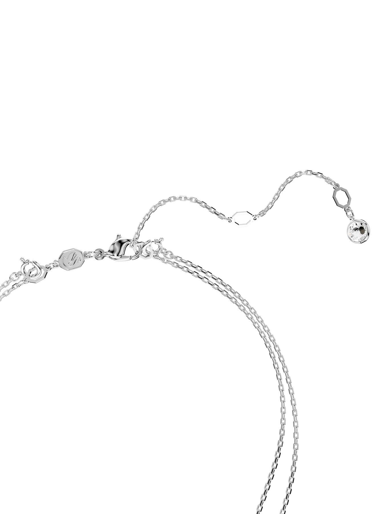 Image 4 of 7 of Swarovski Sublima Layered Pendant - Silver