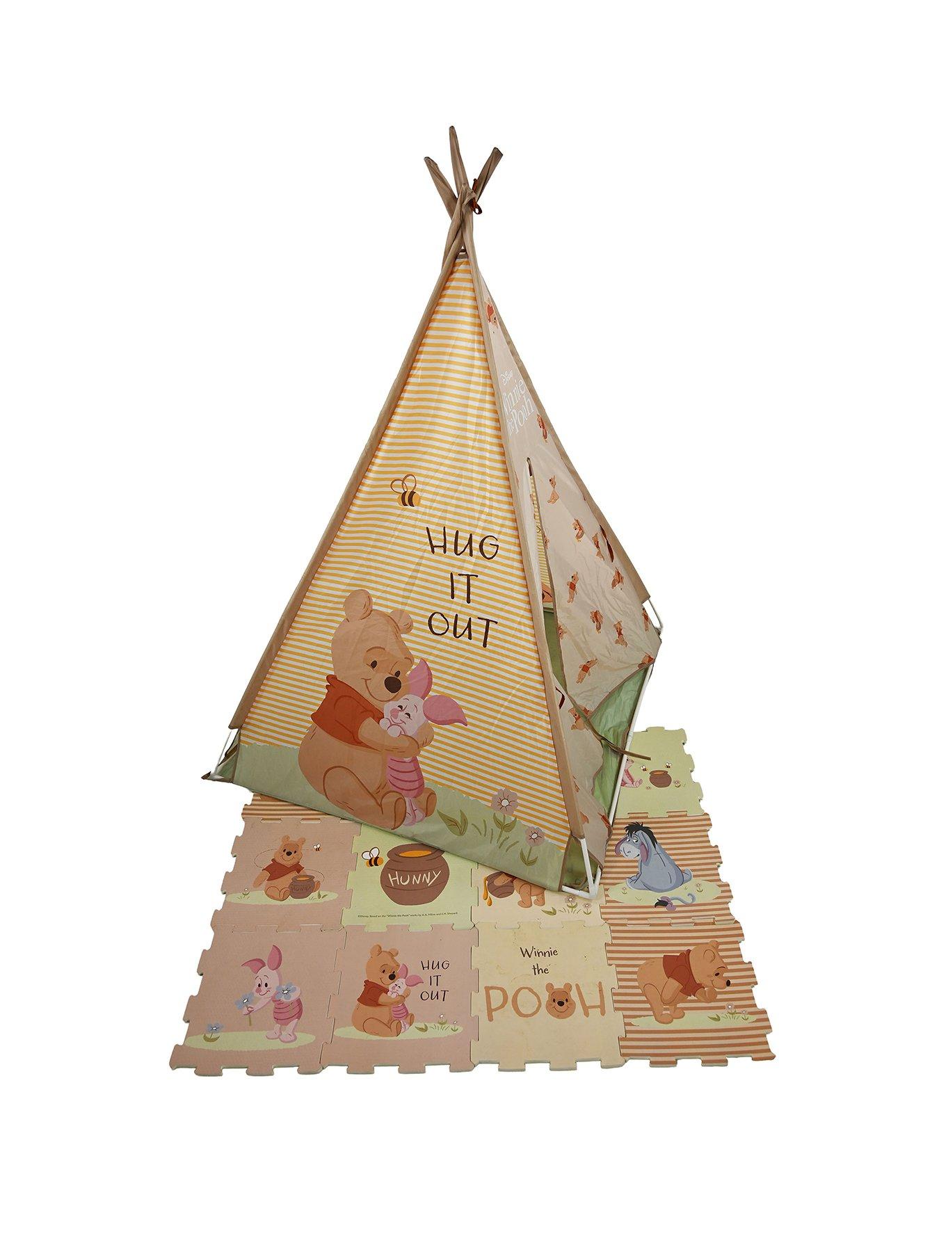 Image 1 of 7 of Winnie The Pooh Winnie The Pooh Play Mat &amp; Play Tent Bundle - New