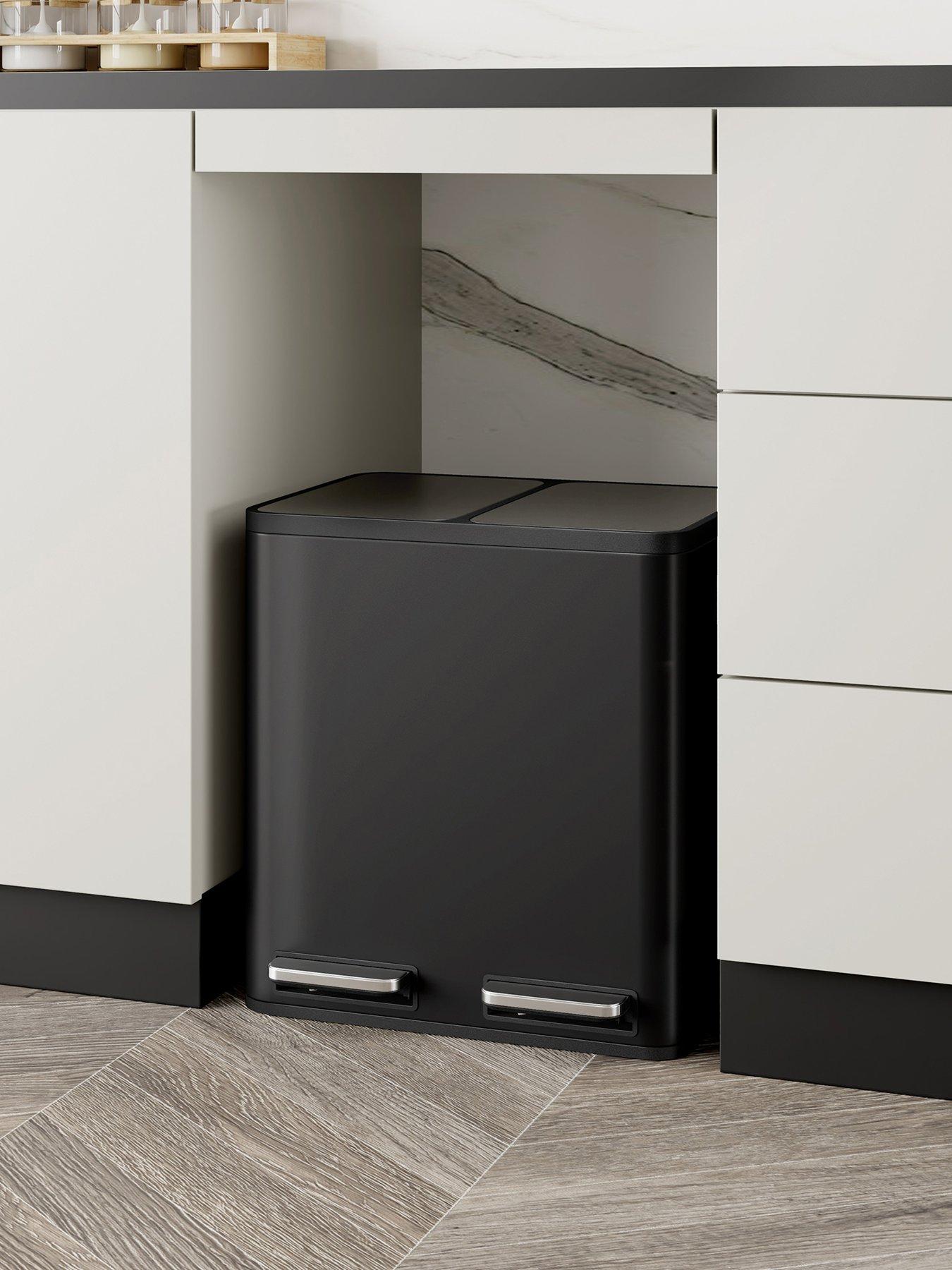 Image 1 of 7 of Vonshef 30l Matte Black Double Bin
