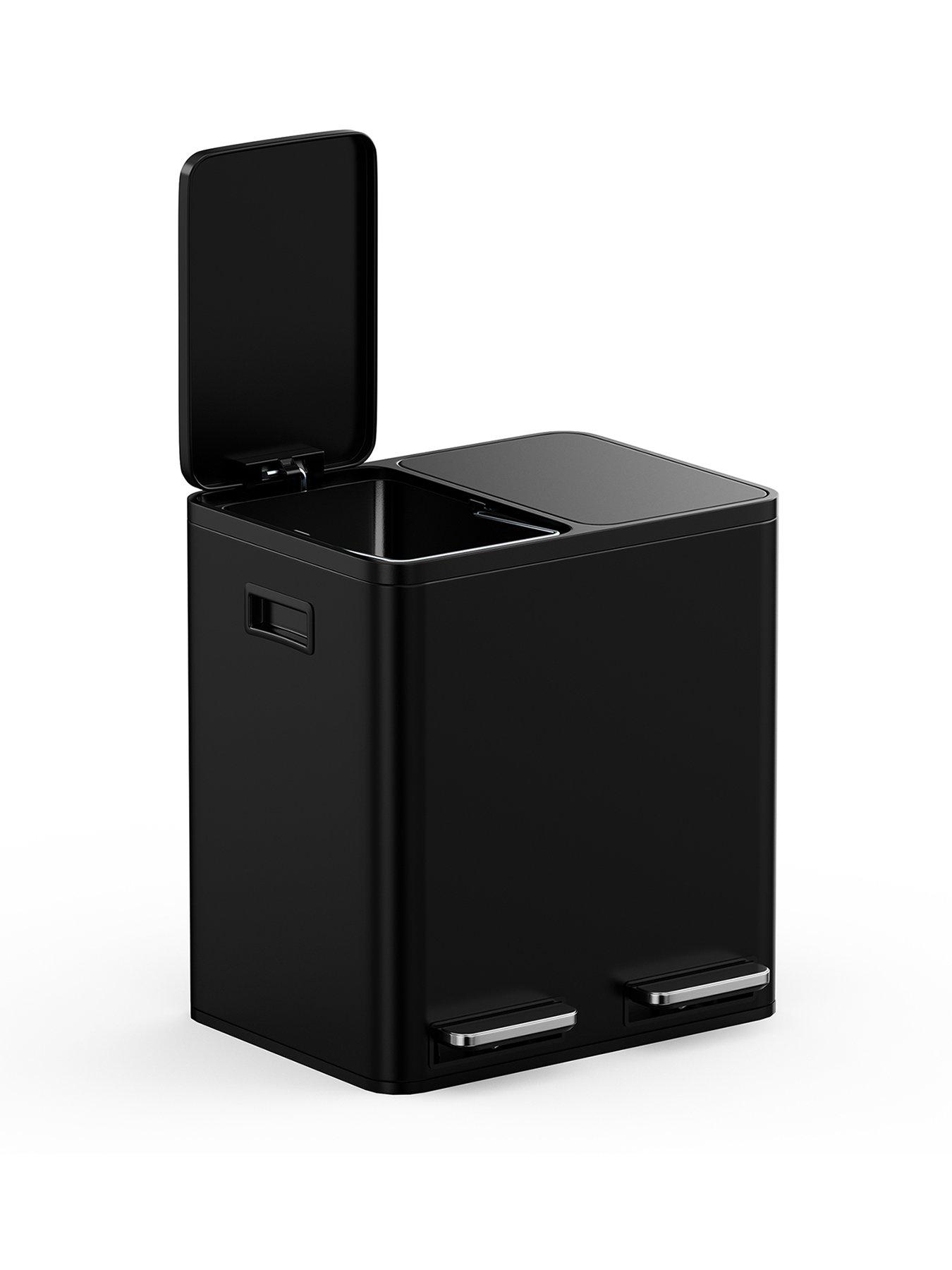 Image 2 of 7 of Vonshef 30l Matte Black Double Bin