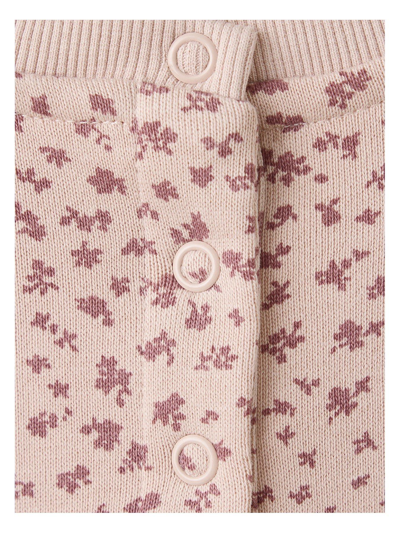 Image 3 of 4 of Mango Baby Girls Floral Co-ord Sweat - Pink