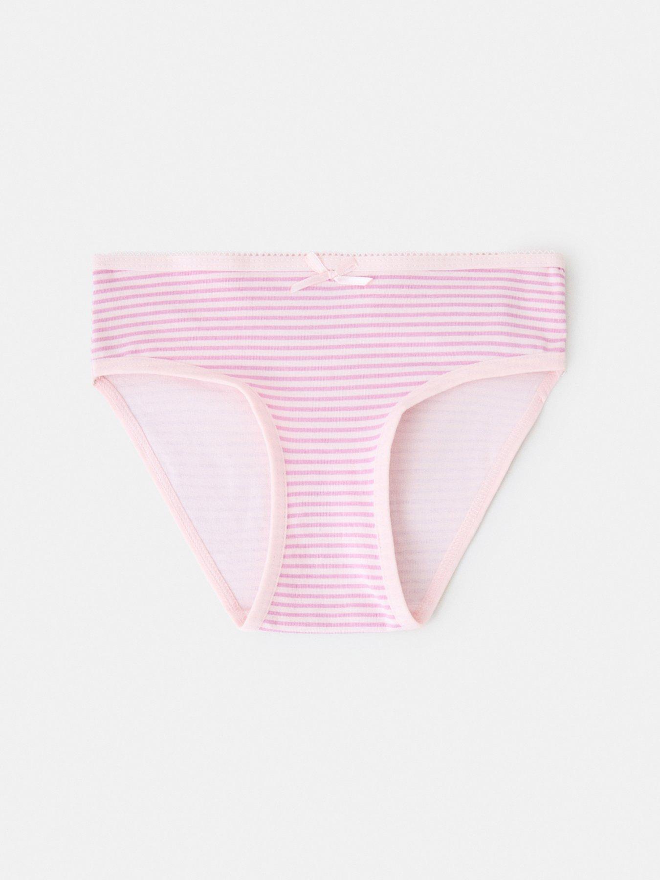 Image 2 of 4 of Mango Younger Girls 3 Pack Briefs - Pink