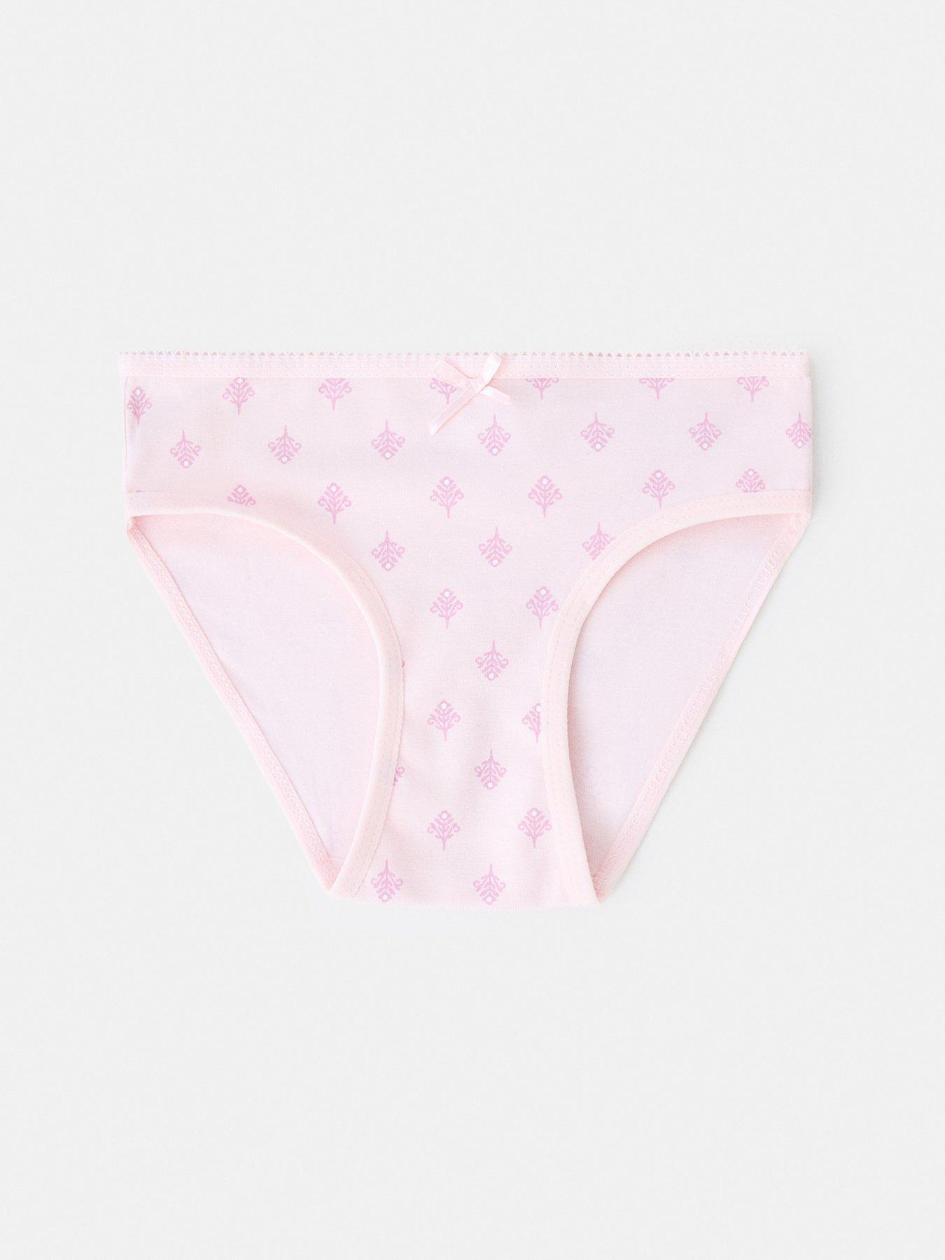 Image 3 of 4 of Mango Younger Girls 3 Pack Briefs - Pink