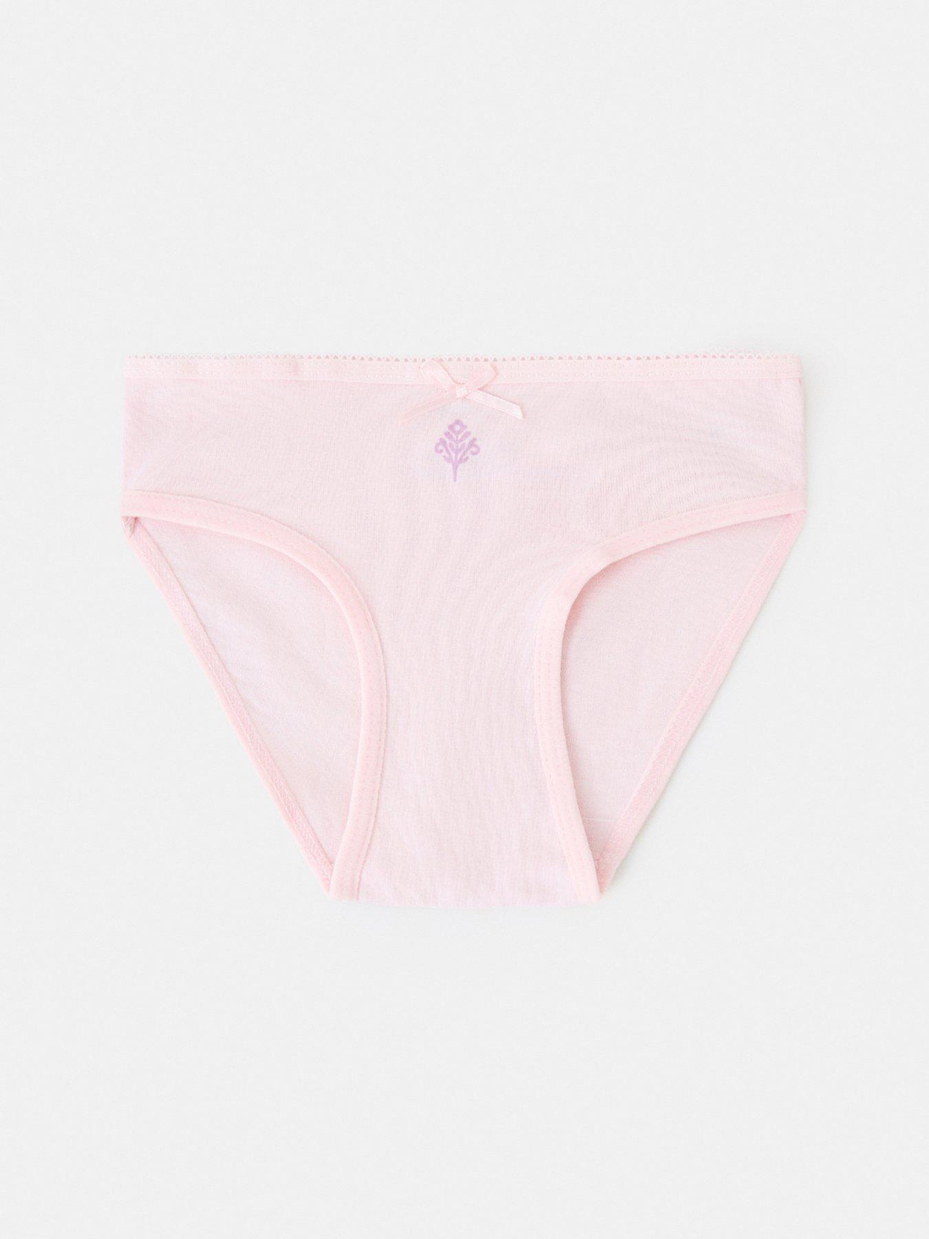 Image 4 of 4 of Mango Younger Girls 3 Pack Briefs - Pink