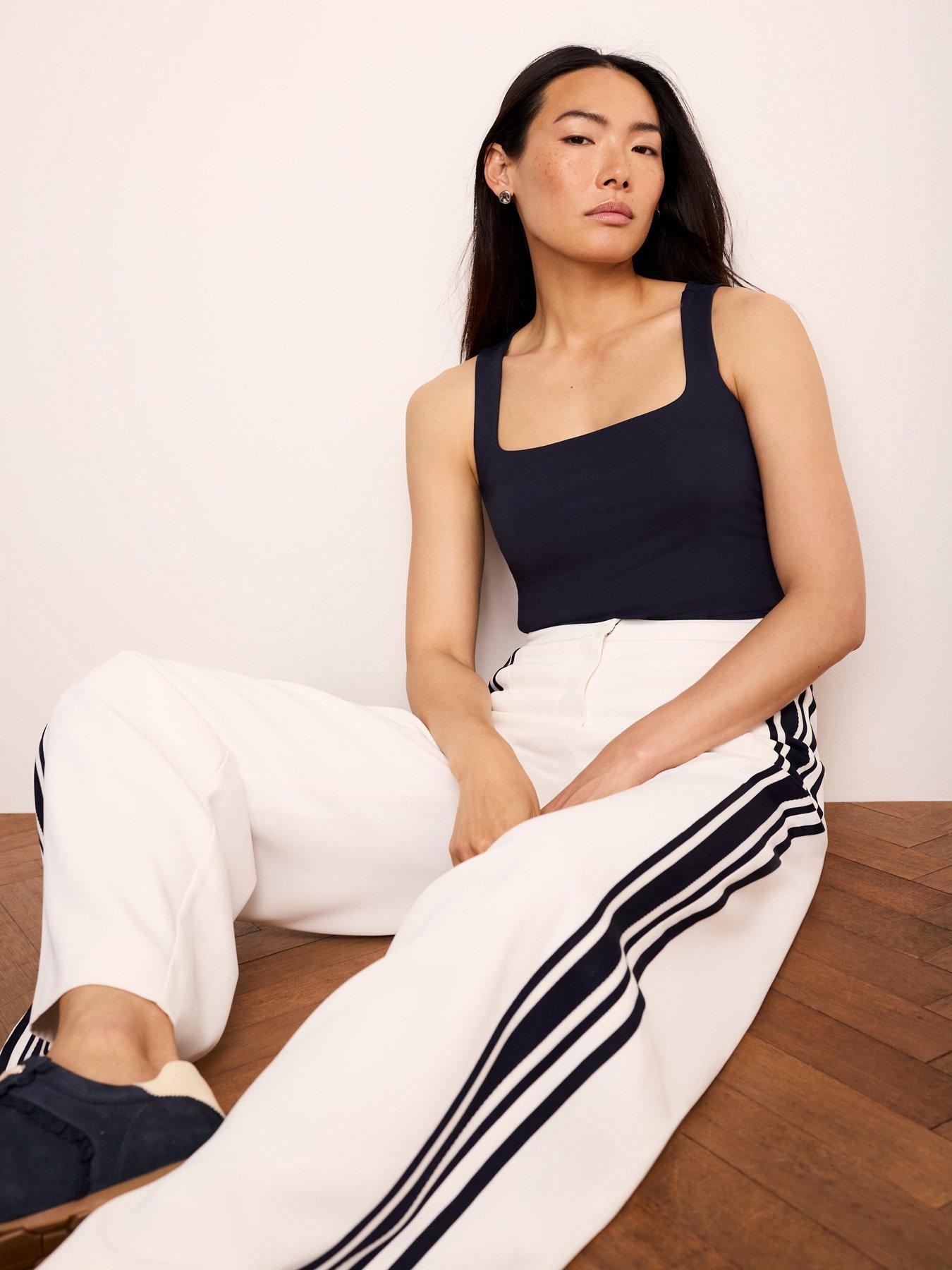 Image 1 of 6 of Mint Velvet Navy Layering Square Vest