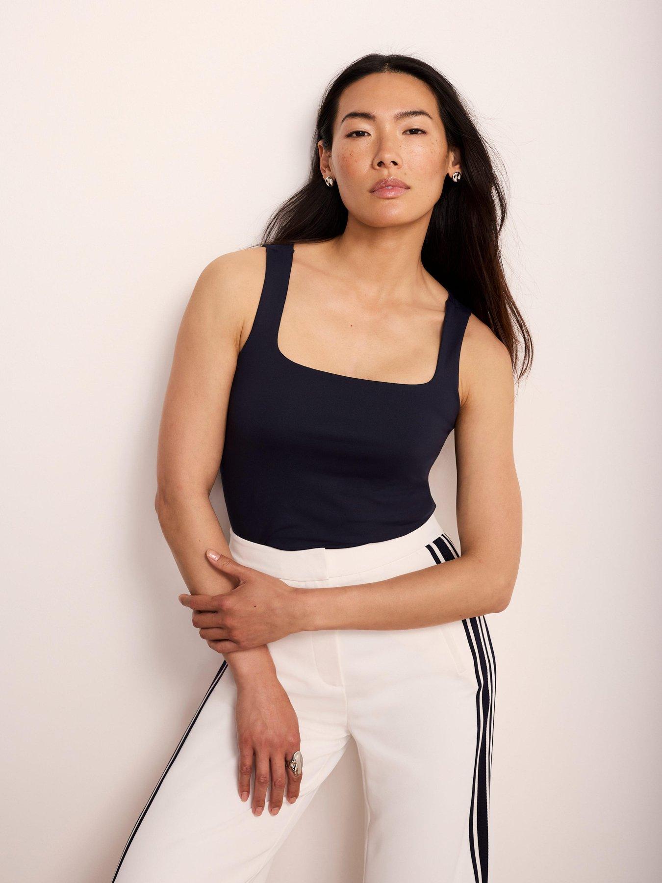 Image 2 of 6 of Mint Velvet Navy Layering Square Vest