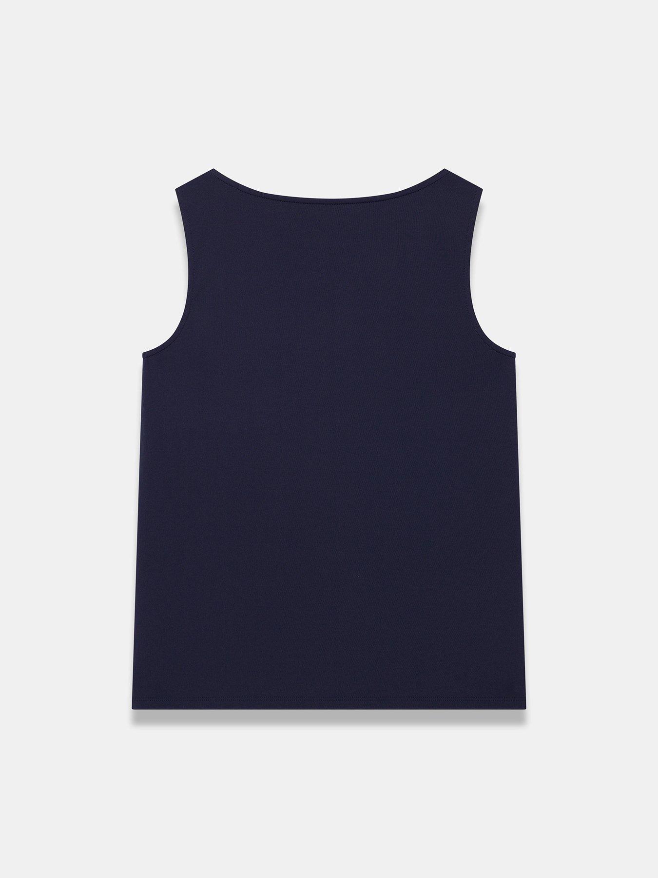 Image 6 of 6 of Mint Velvet Navy Layering Square Vest