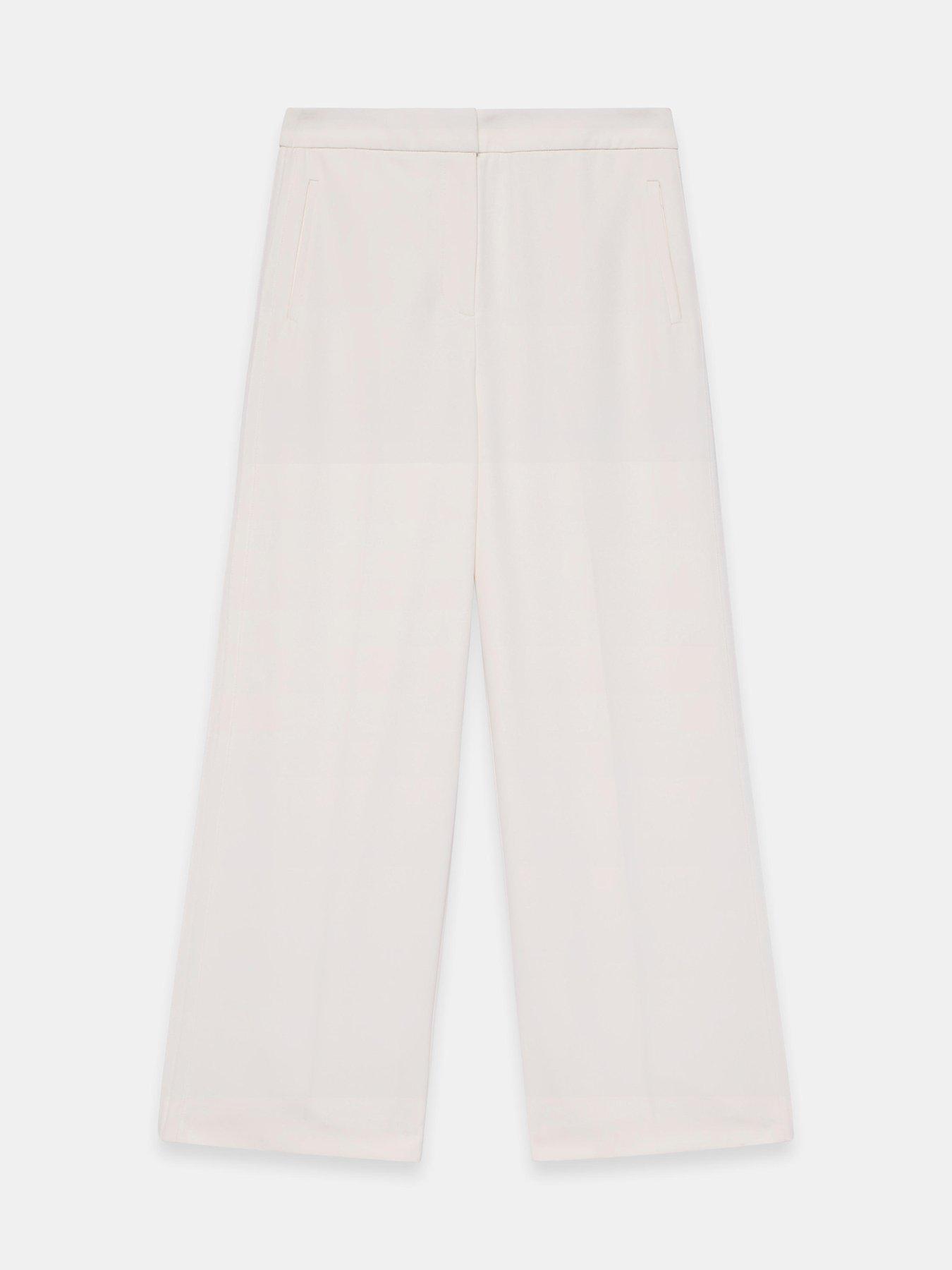 Image 5 of 6 of Mint Velvet Ivory Pintuck Side Trouser