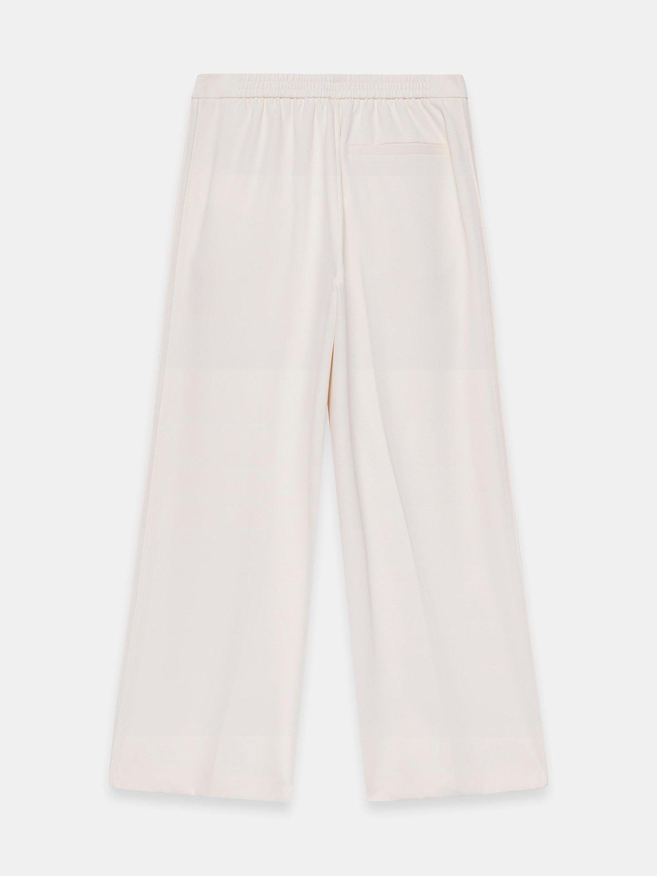Image 6 of 6 of Mint Velvet Ivory Pintuck Side Trouser