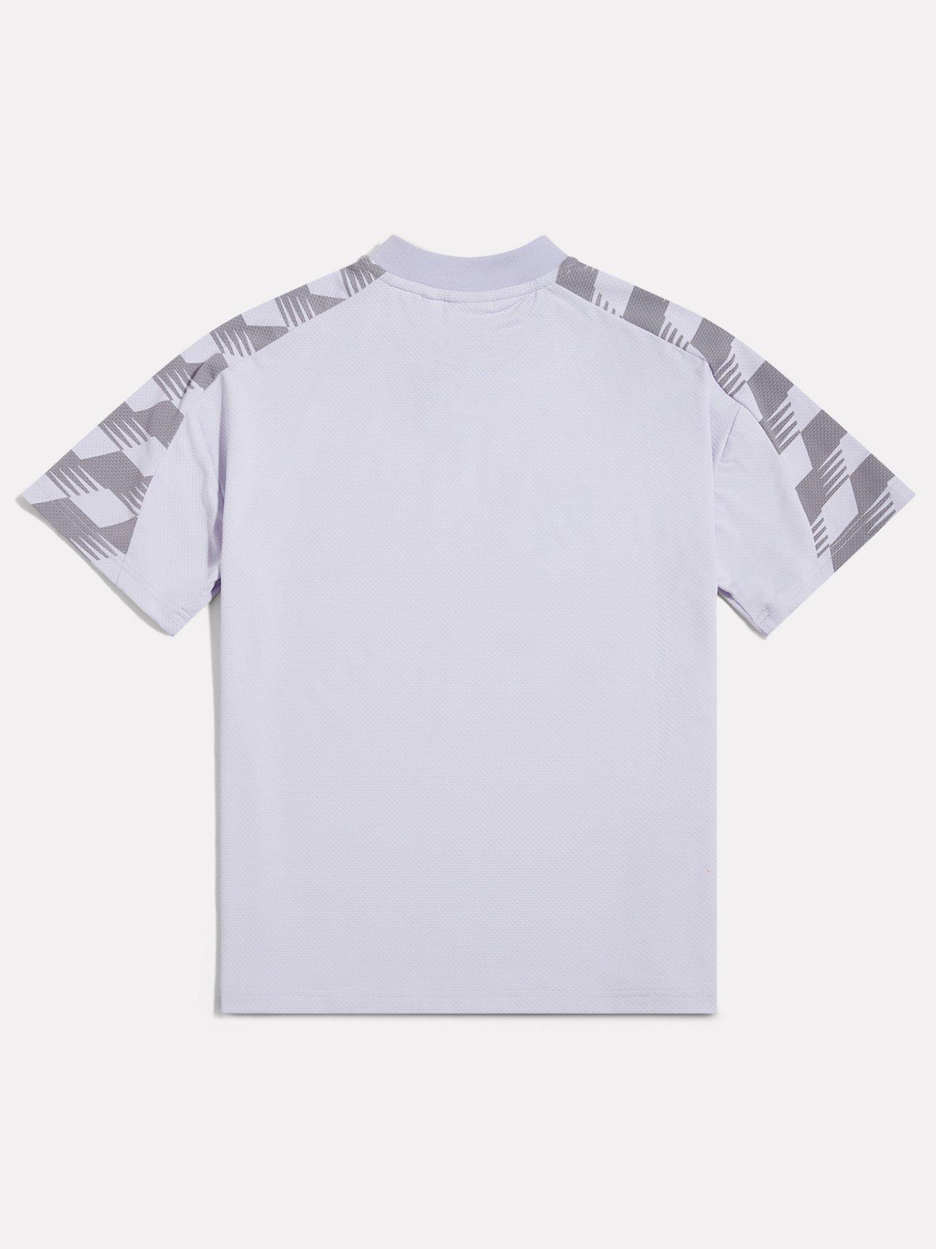Image 2 of 3 of New Balance Junior Girls' Digitised V Neck Football Tee - Purple