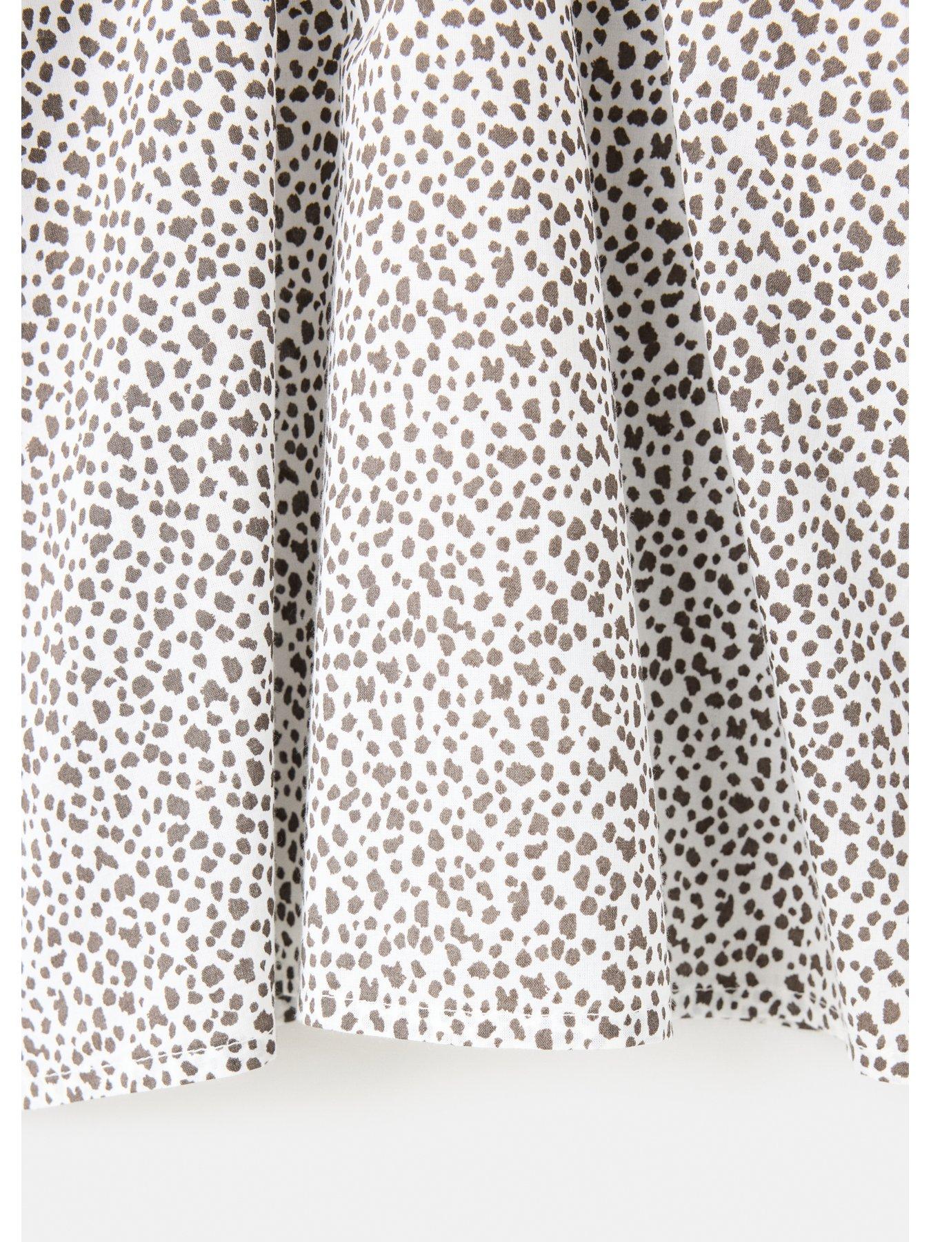 Image 3 of 4 of Mango Girls Animal Print Cotton Blouse - Brown
