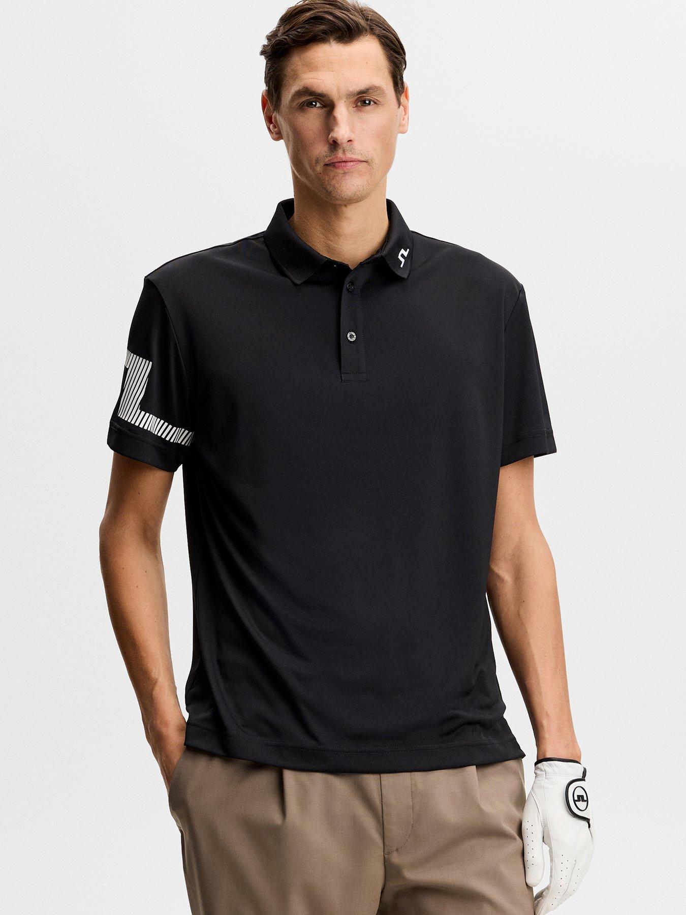 J LINDEBERG Mens Golf Heath Polo - Black