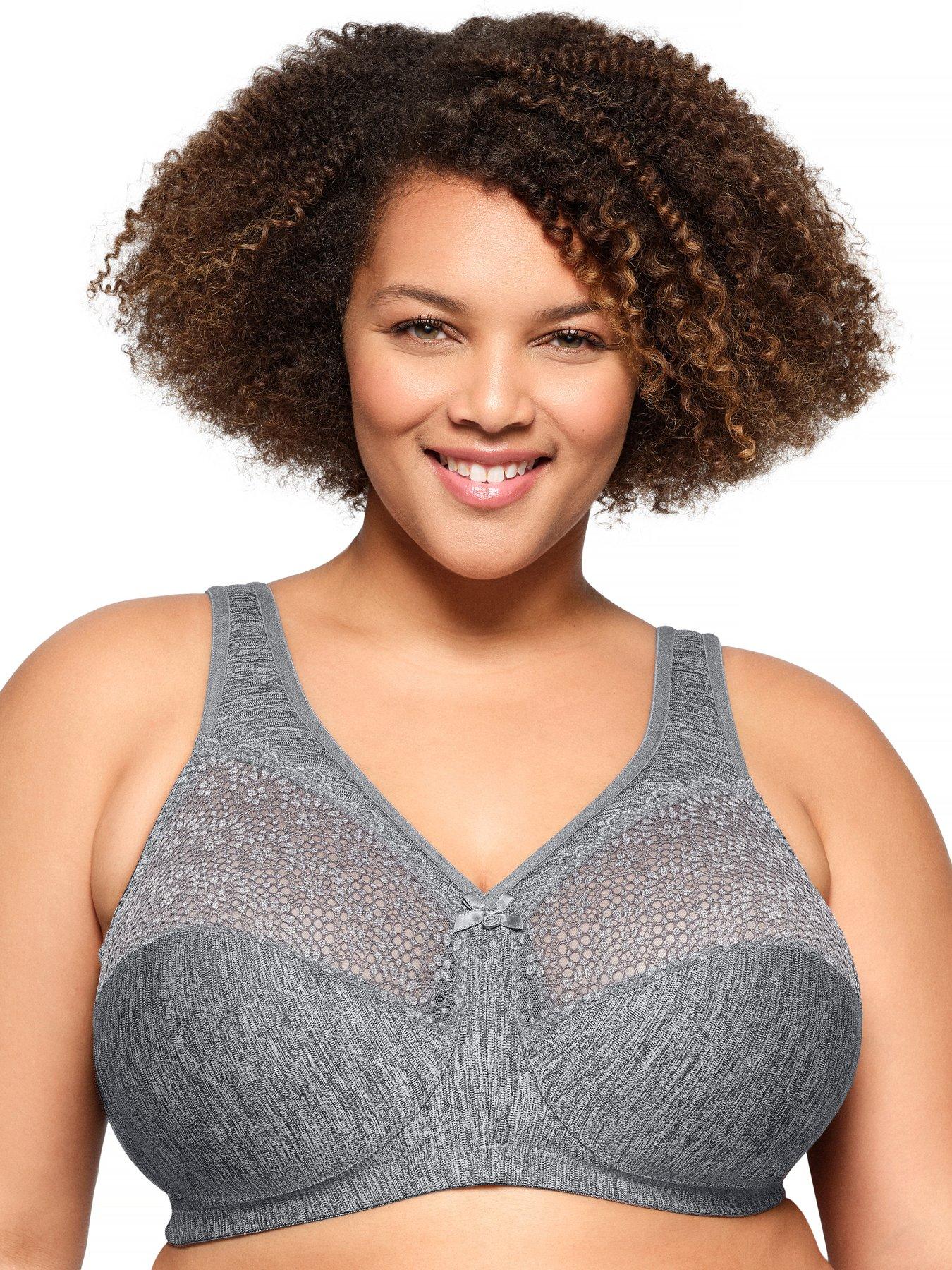 Glamorise Glamorise 1064 Magic Lift Bra - Gray Heather