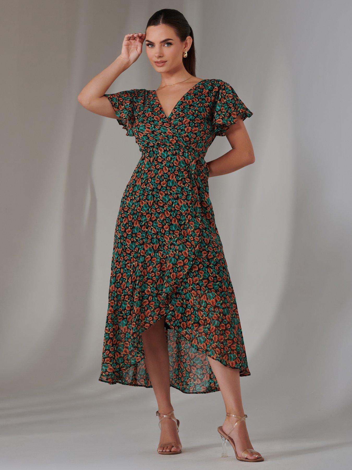 Jolie Moi Petite High Low Midaxi Dress