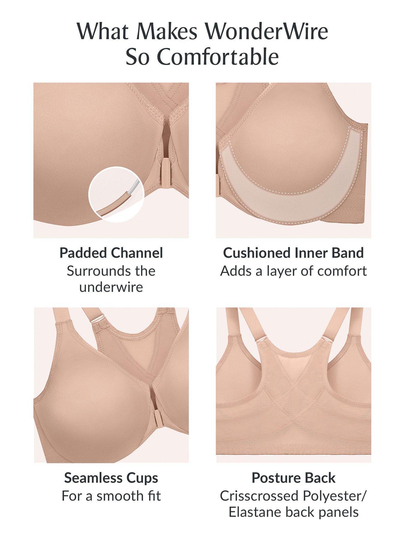 Image 5 of 6 of Glamorise 9265 Wonder Wire Bra - Cafe