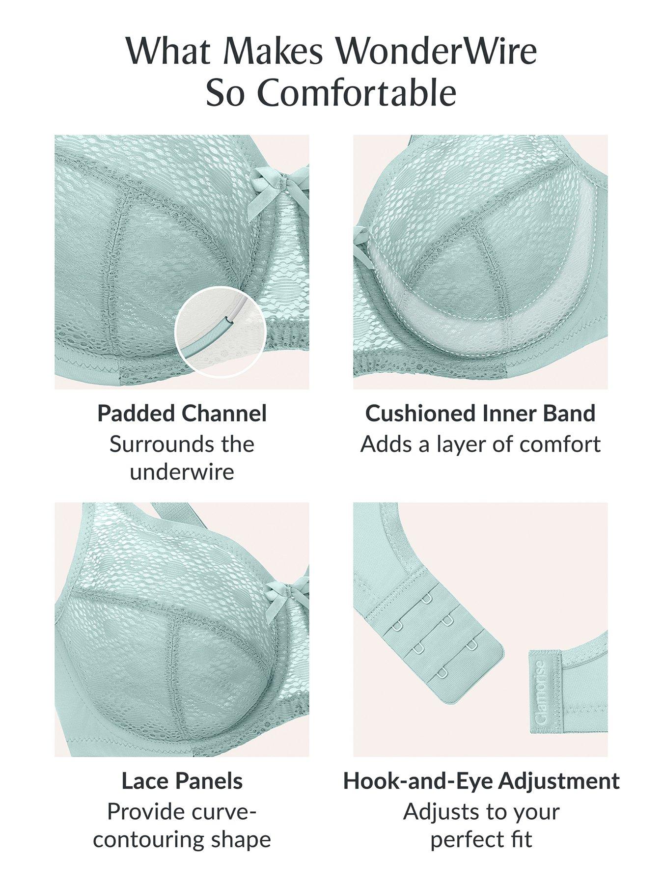 Image 5 of 6 of Glamorise 9855 Wonder Wire Bra - Cappuccino