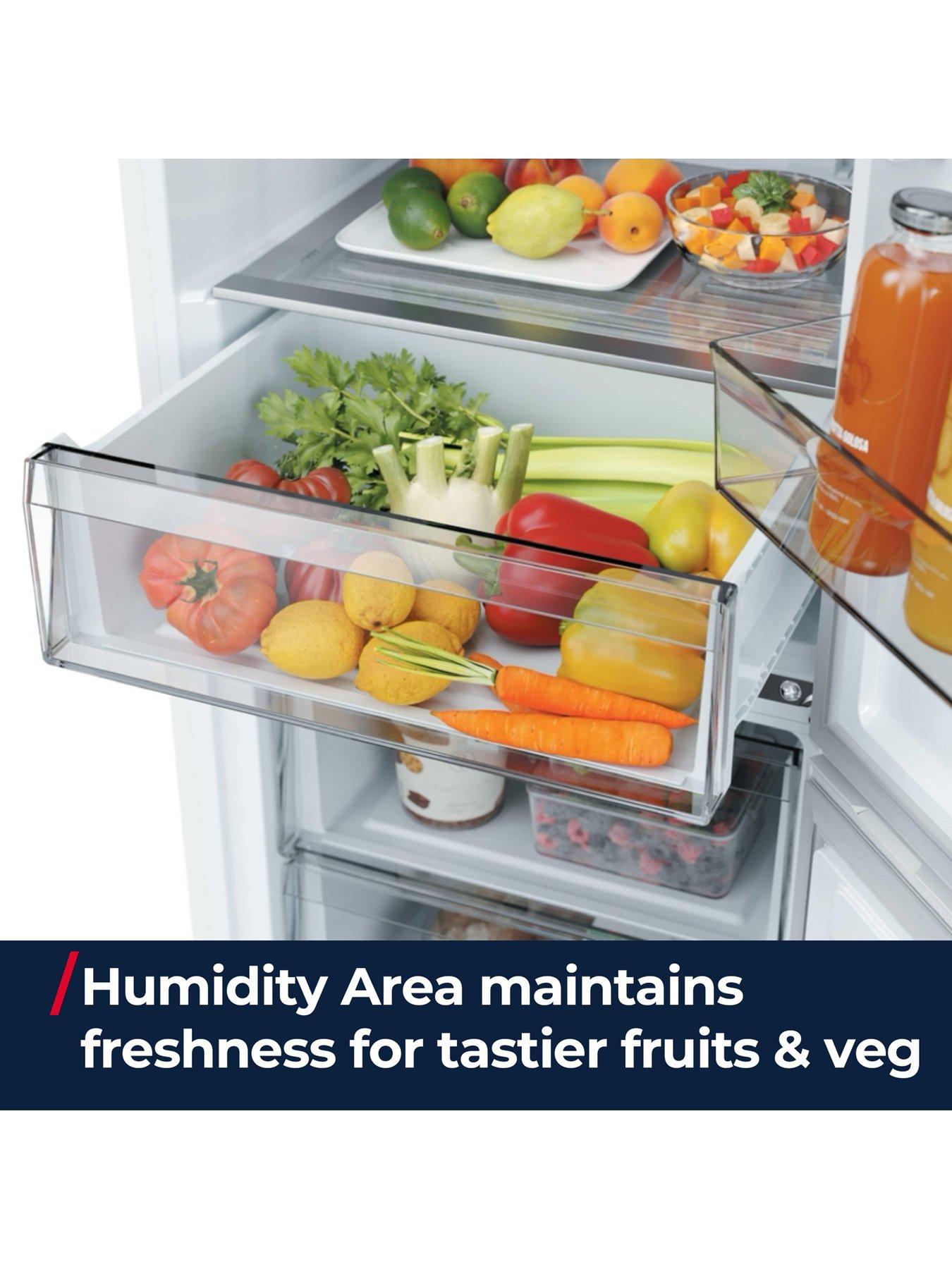 Image 4 of 7 of Hoover HONCQ2T6S18DWK 60cm D-Rated Fridge Freezer - White