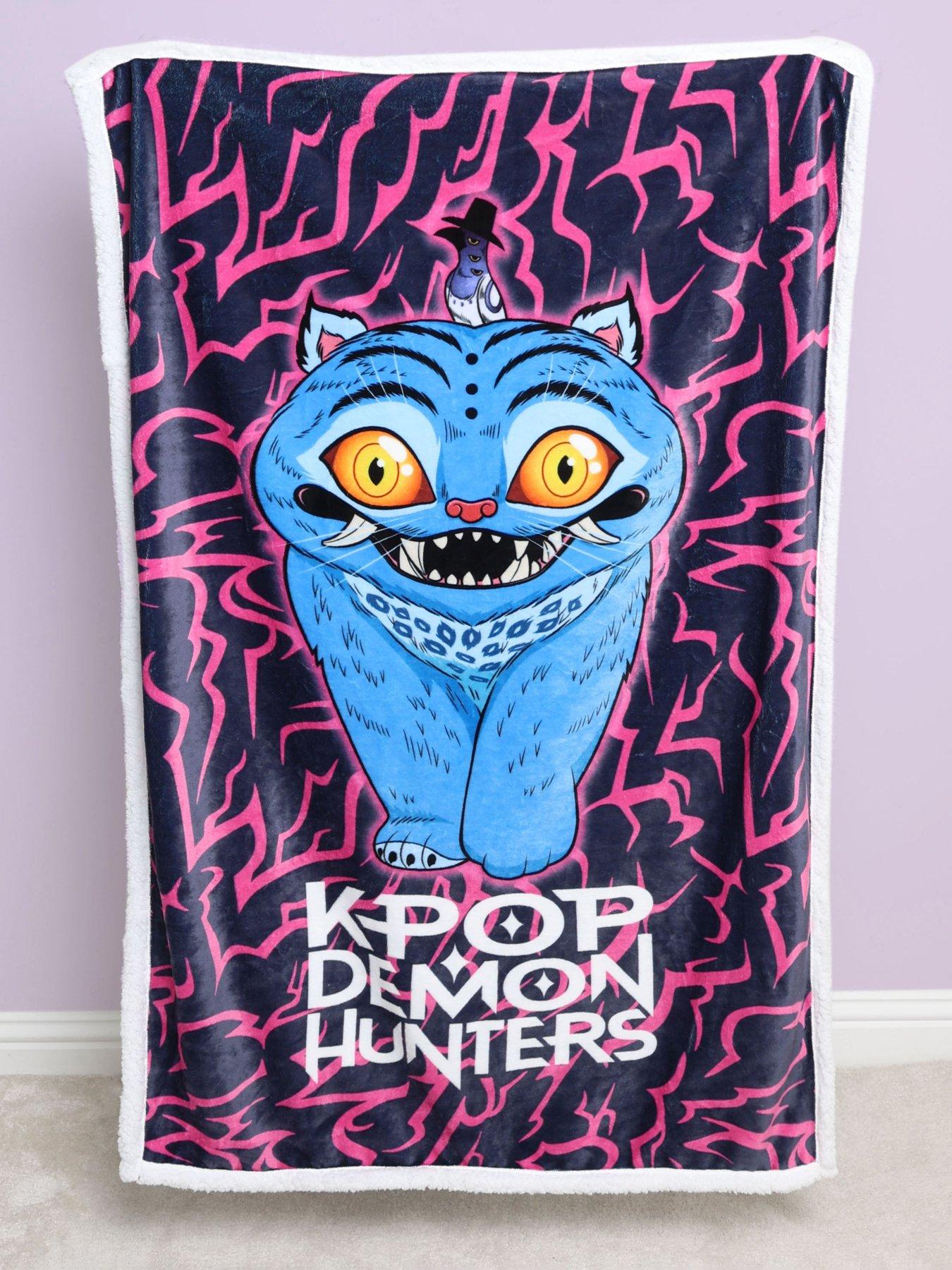 George Blue K-Pop Demon Hunters Derpy Sherpa Blanket - 100 X 150Cm - Image 2