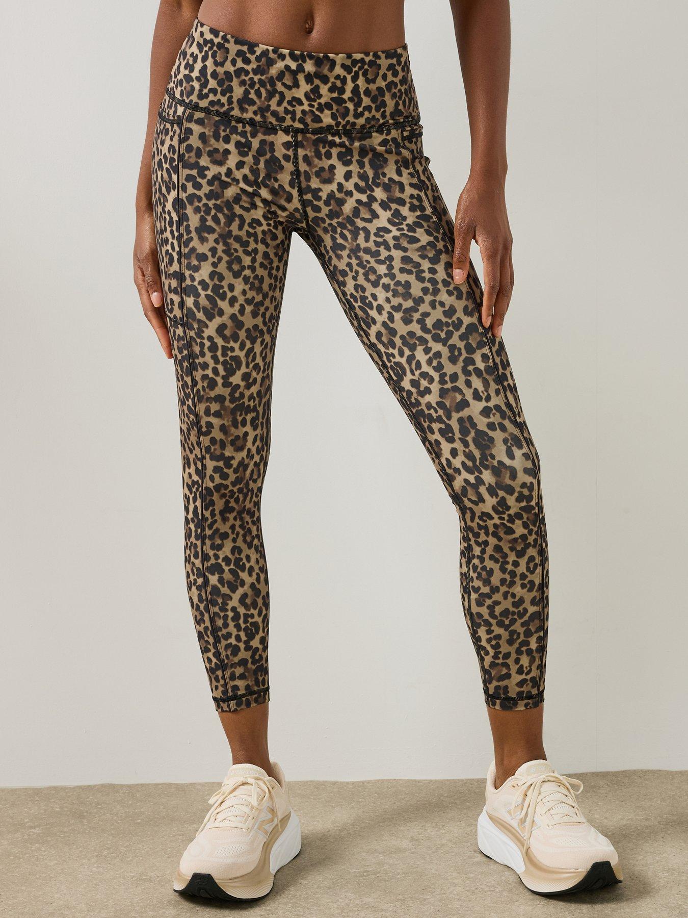 Image 1 of 6 of Sweaty Betty Power 7/8 Piping Workout Leggings - Brown