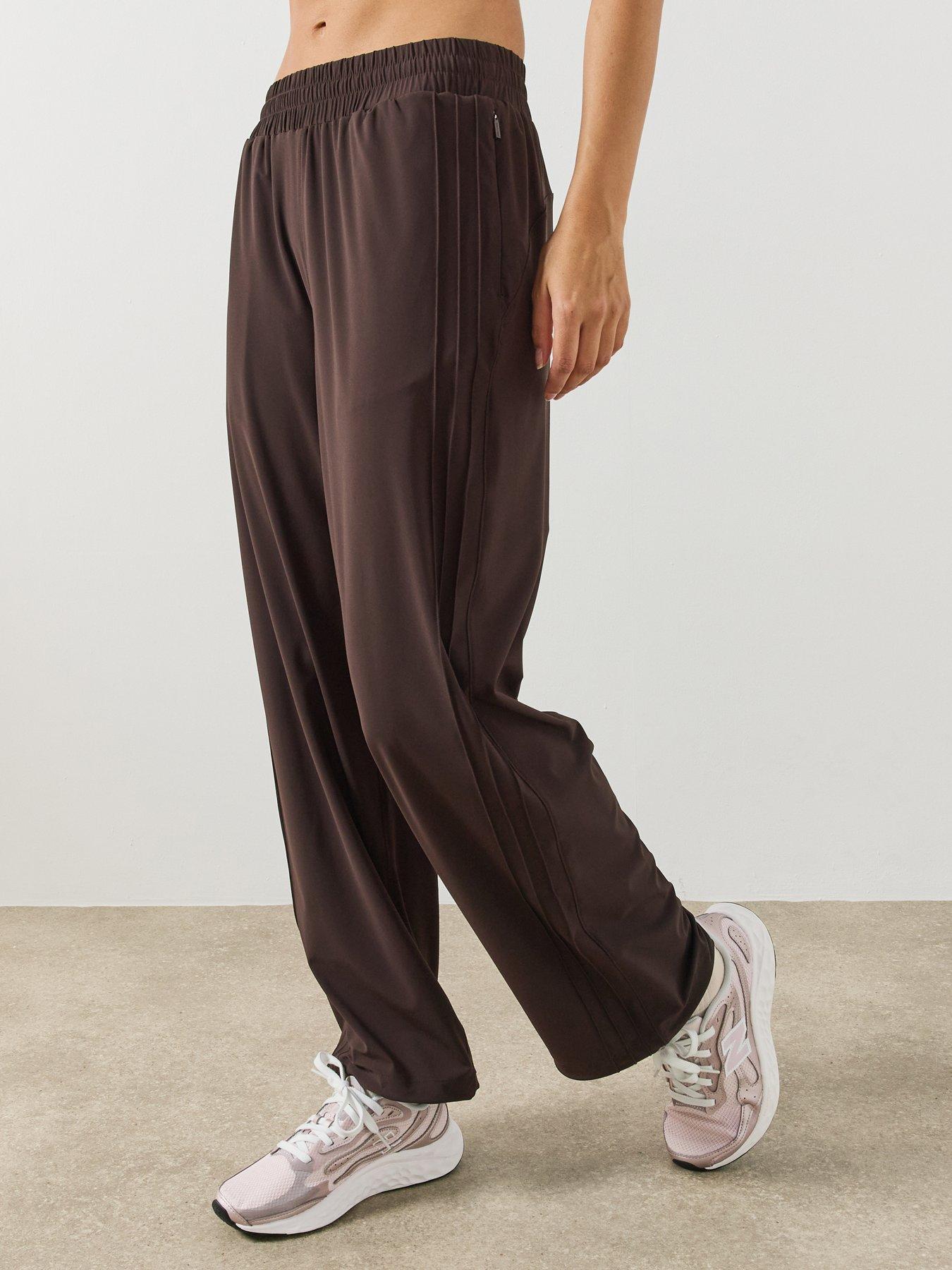 Sweaty Betty Power On Studio Wide Leg Trouser - Brown